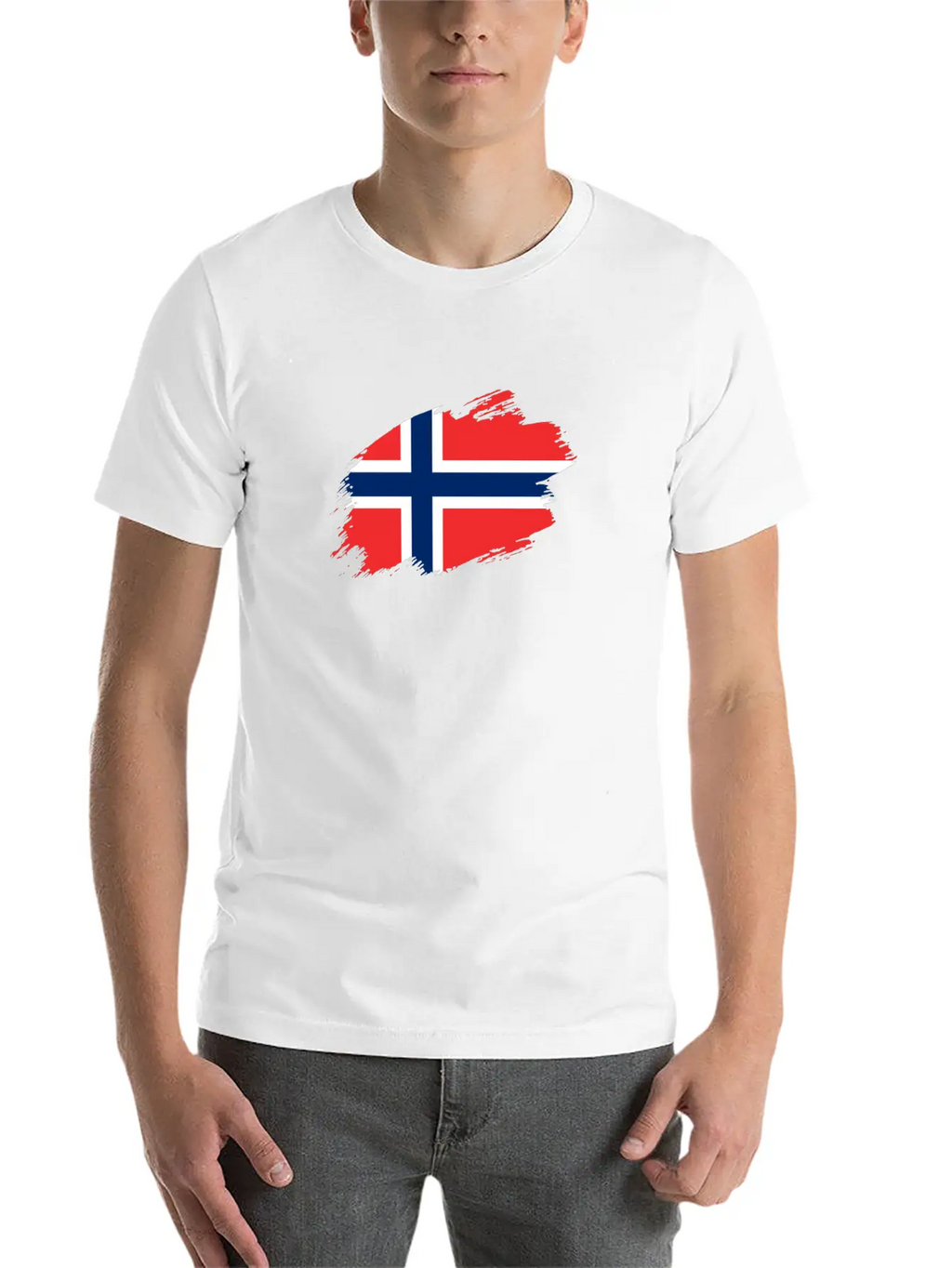 Norway Norwegian Flag Banner Relaxed Everyday Tee – Lightweight And Durable Cotton