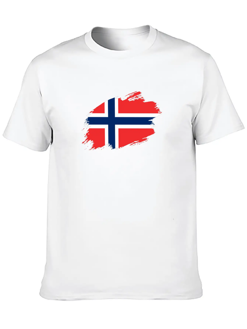 Norway Norwegian Flag Banner Relaxed Everyday Tee – Lightweight And Durable Cotton
