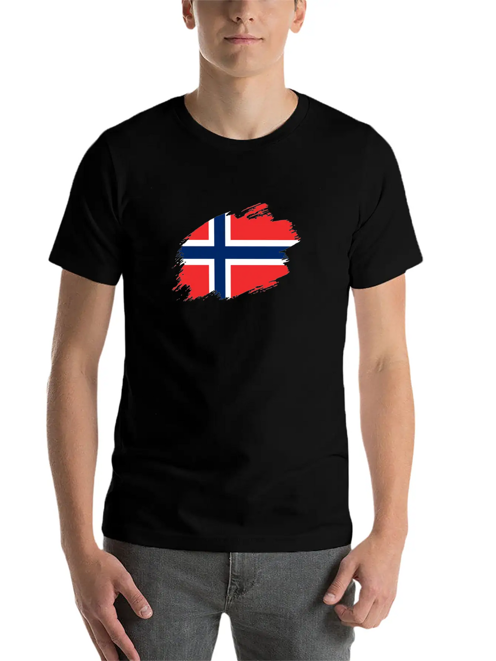 Norway Norwegian Flag Banner Relaxed Everyday Tee – Lightweight And Durable Cotton