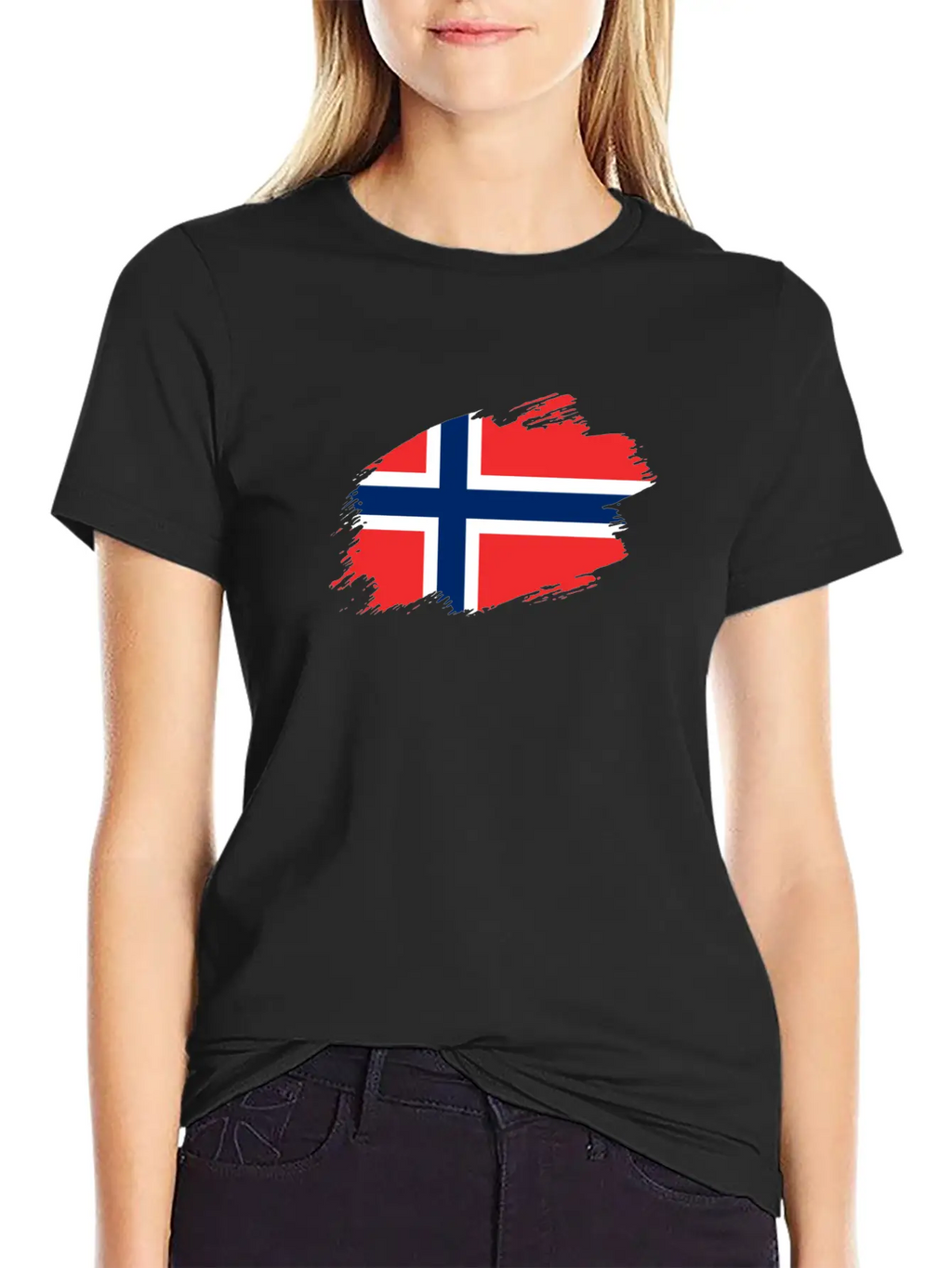 Norway Norwegian Flag Banner Relaxed Everyday Tee – Lightweight And Durable Cotton