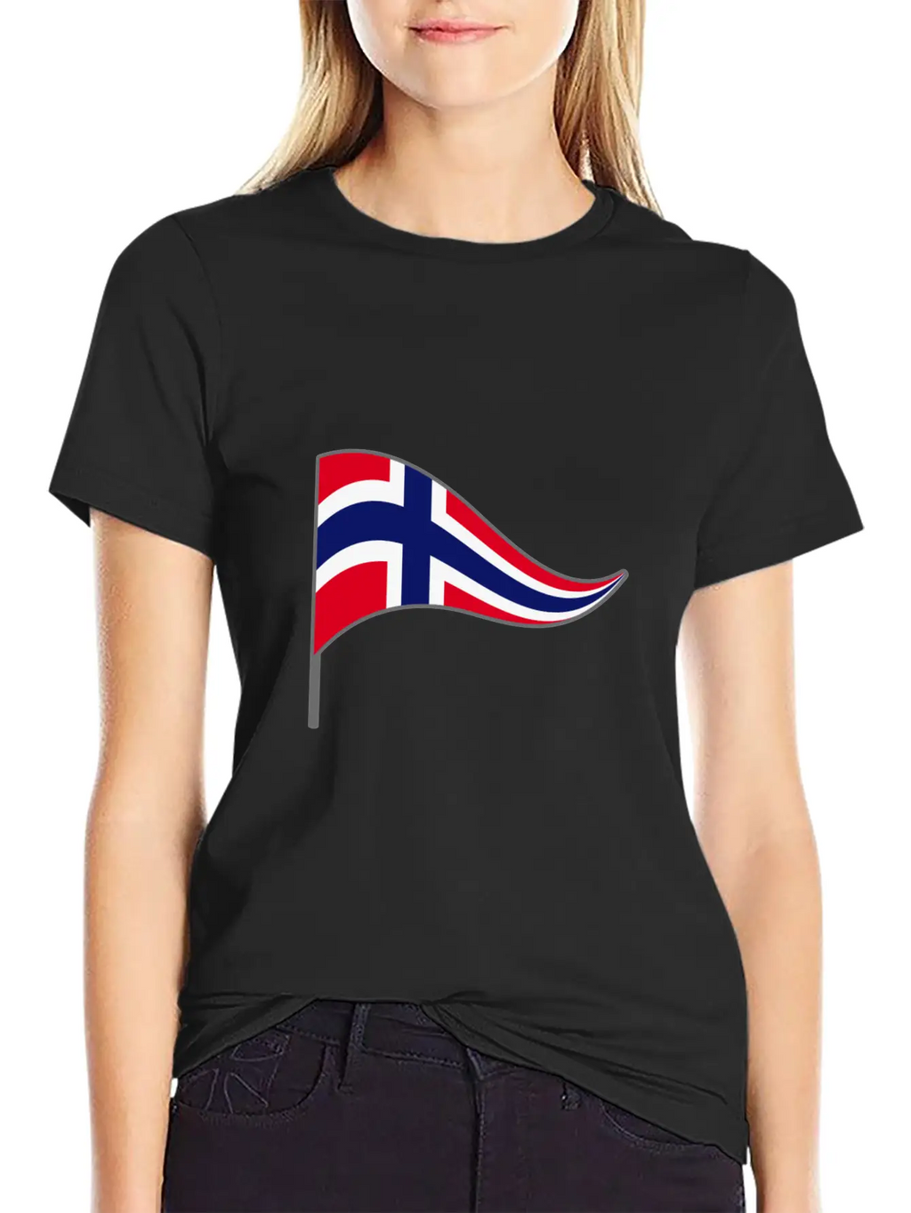 Norway Oslo Scandinavian Flag Banner Flags Essential Cotton Tee For Daily Outfits – Unisex Style