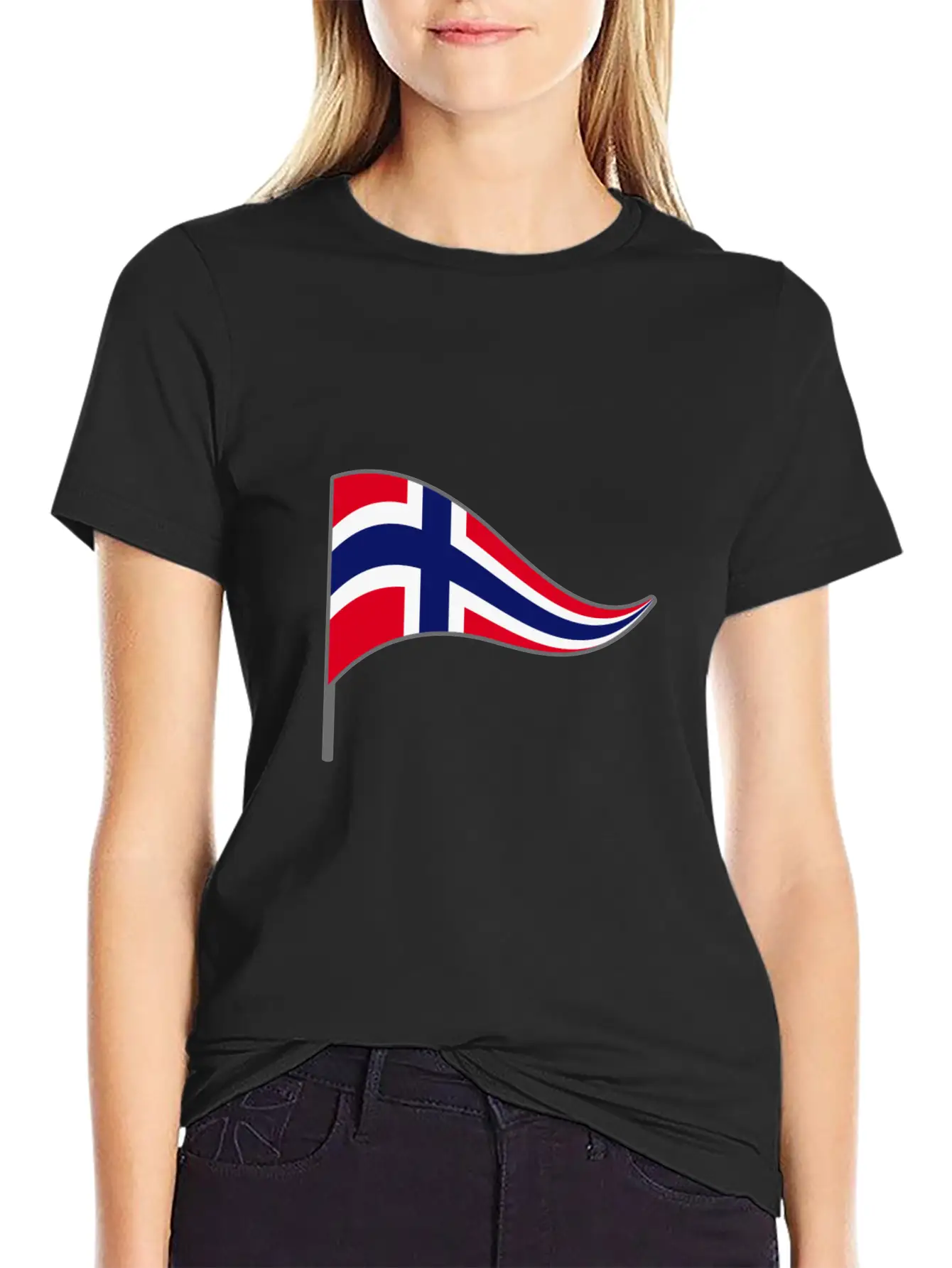 Norway Oslo Scandinavian Flag Banner Flags Essential Cotton Tee For Daily Outfits – Unisex Style