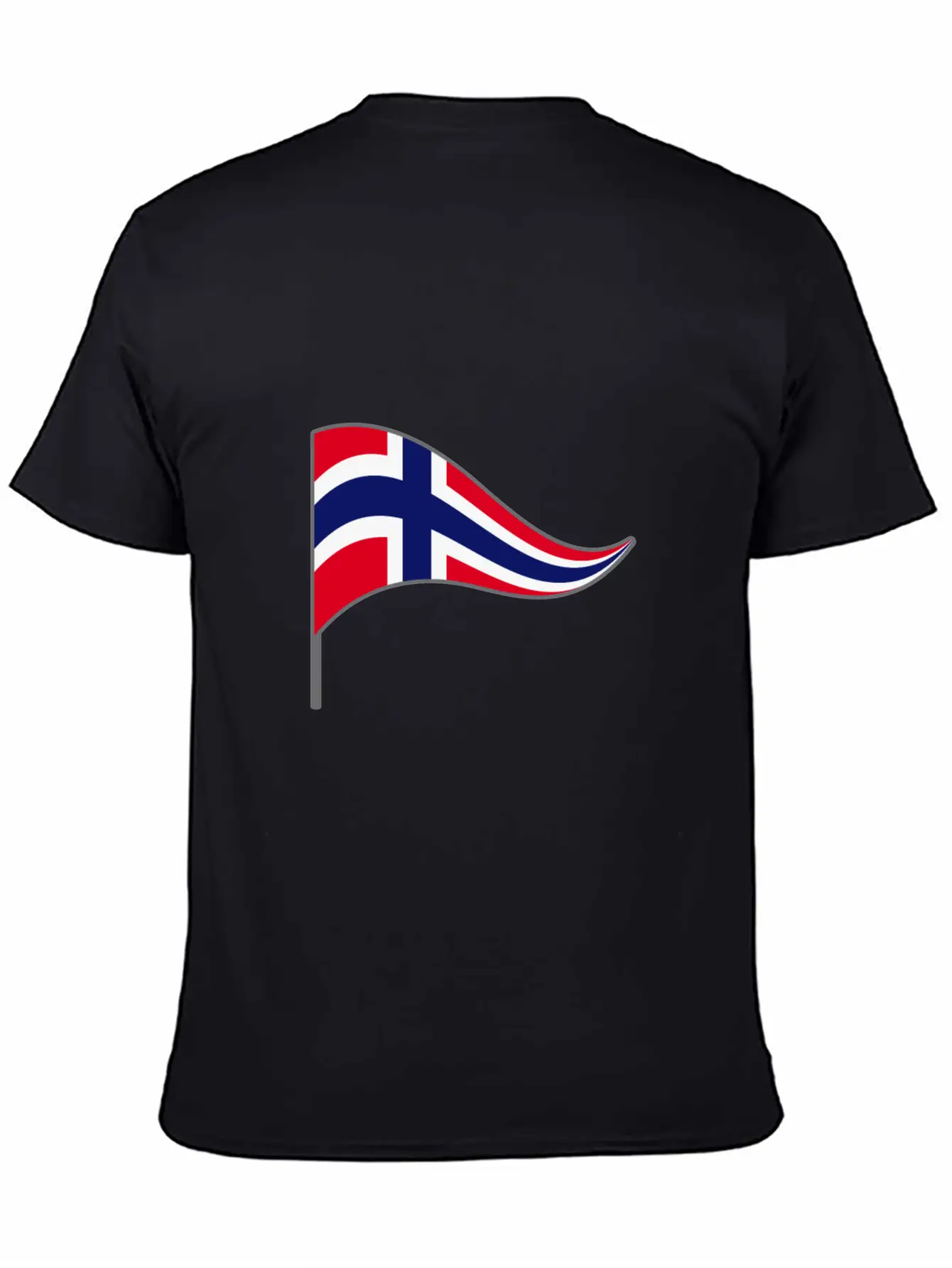 Norway Oslo Scandinavian Flag Banner Flags Essential Cotton Tee For Daily Outfits – Unisex Style
