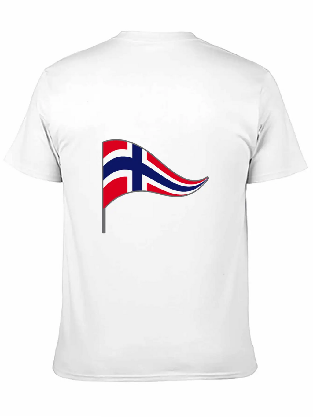 Norway Oslo Scandinavian Flag Banner Flags Essential Cotton Tee For Daily Outfits – Unisex Style