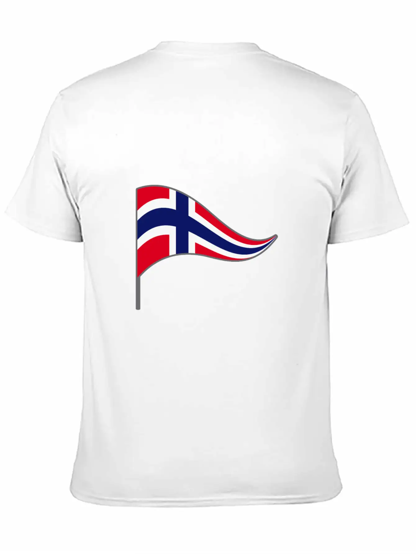 Norway Oslo Scandinavian Flag Banner Flags Essential Cotton Tee For Daily Outfits – Unisex Style