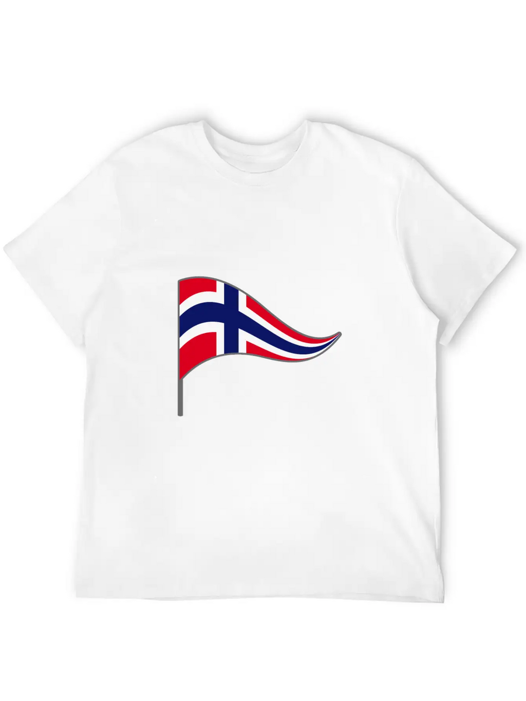 Norway Oslo Scandinavian Flag Banner Flags Essential Cotton Tee For Daily Outfits – Unisex Style