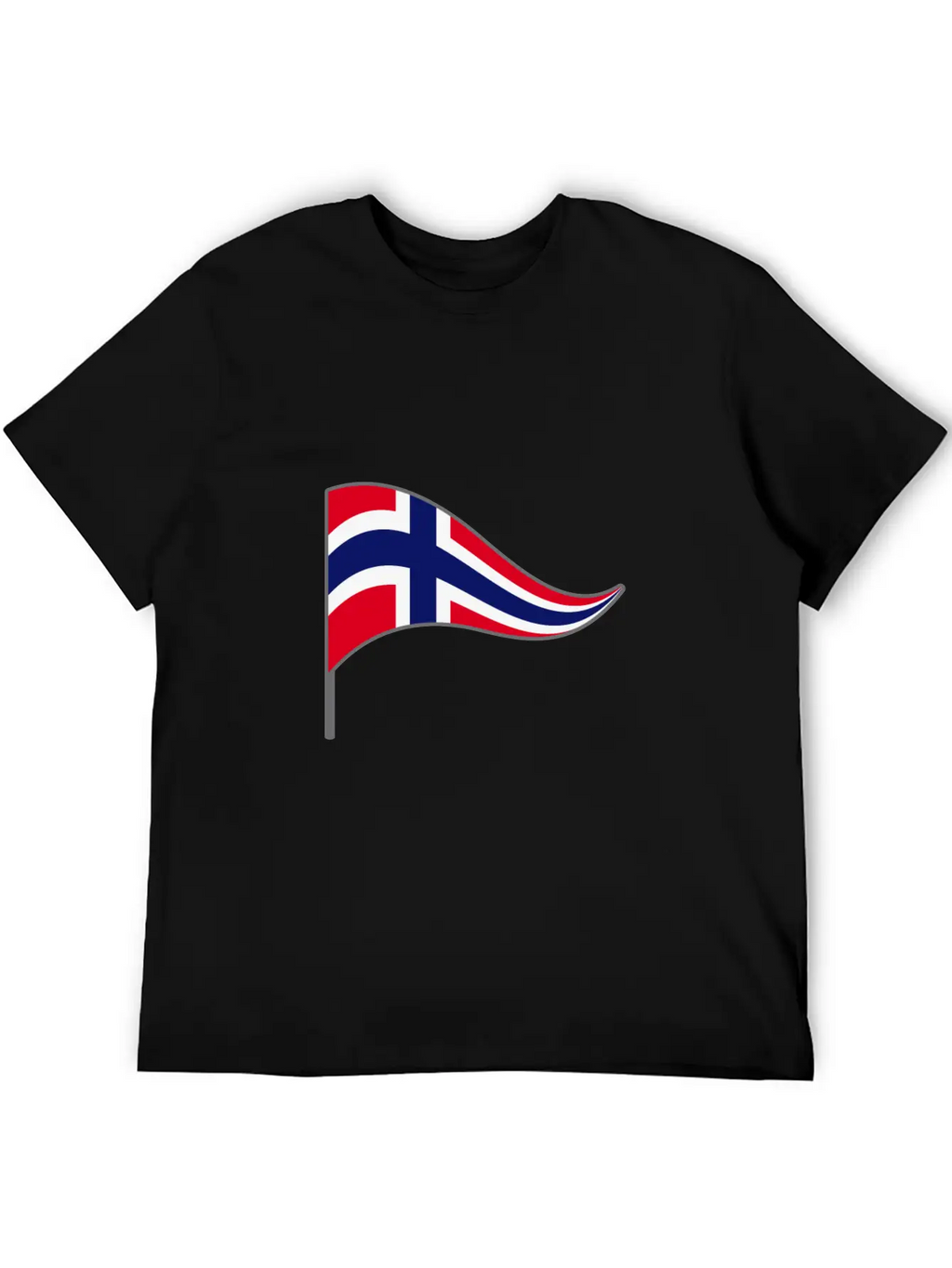Norway Oslo Scandinavian Flag Banner Flags Essential Cotton Tee For Daily Outfits – Unisex Style