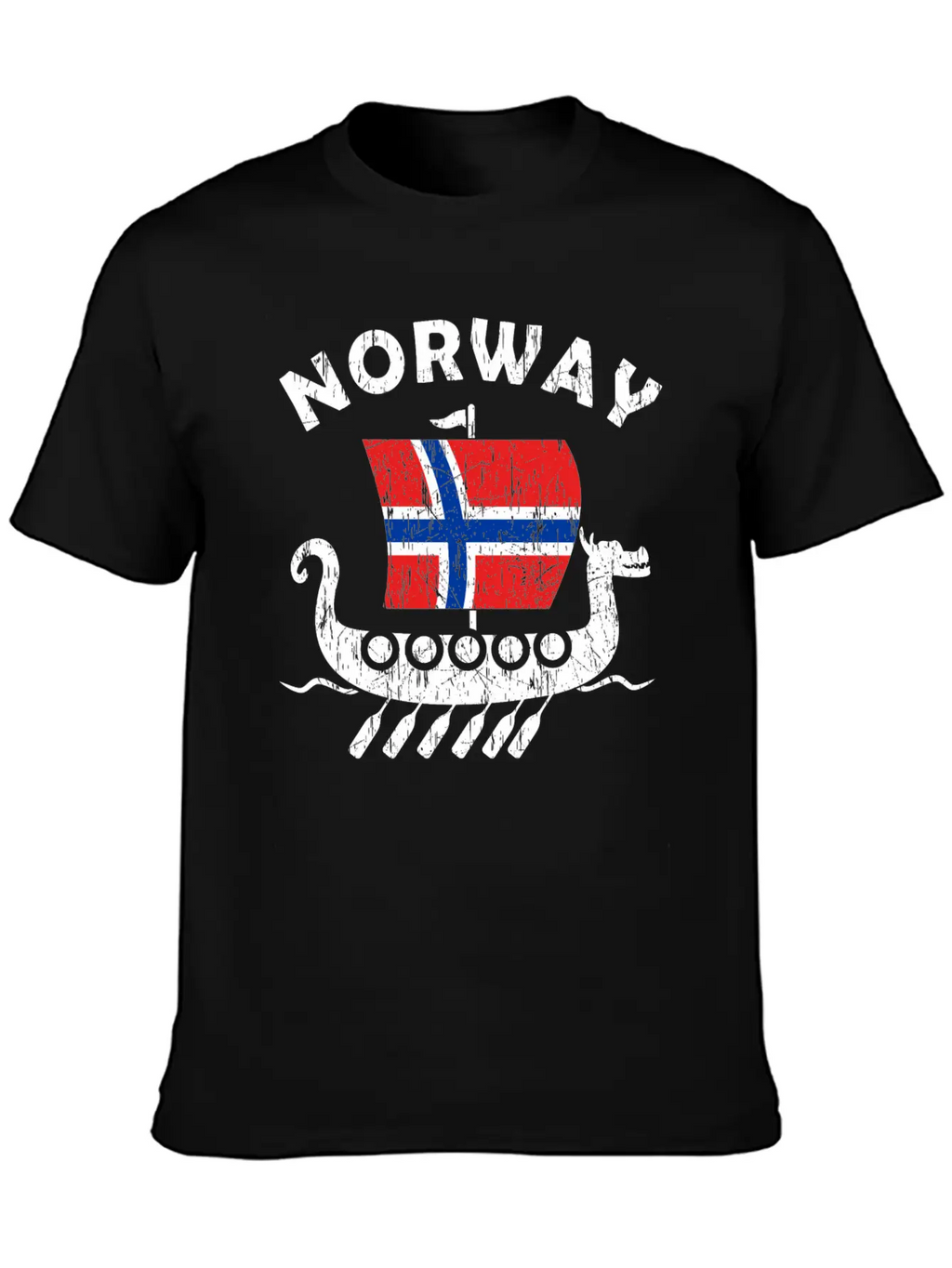 Norway Viking Ship Flag Classic Cotton Tee – Unisex Comfort For Any Season