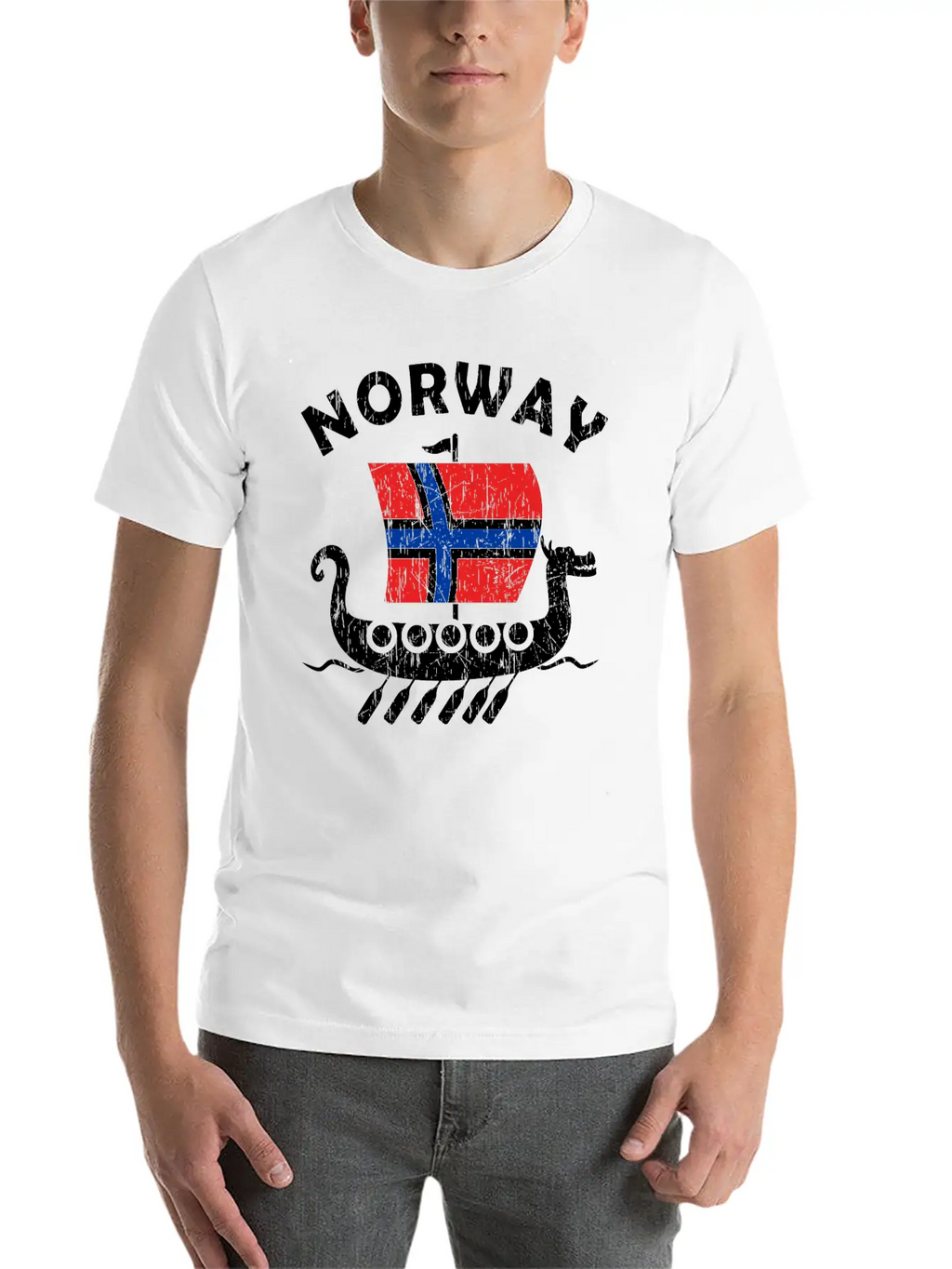 Norway Viking Ship Flag Classic Cotton Tee – Unisex Comfort For Any Season