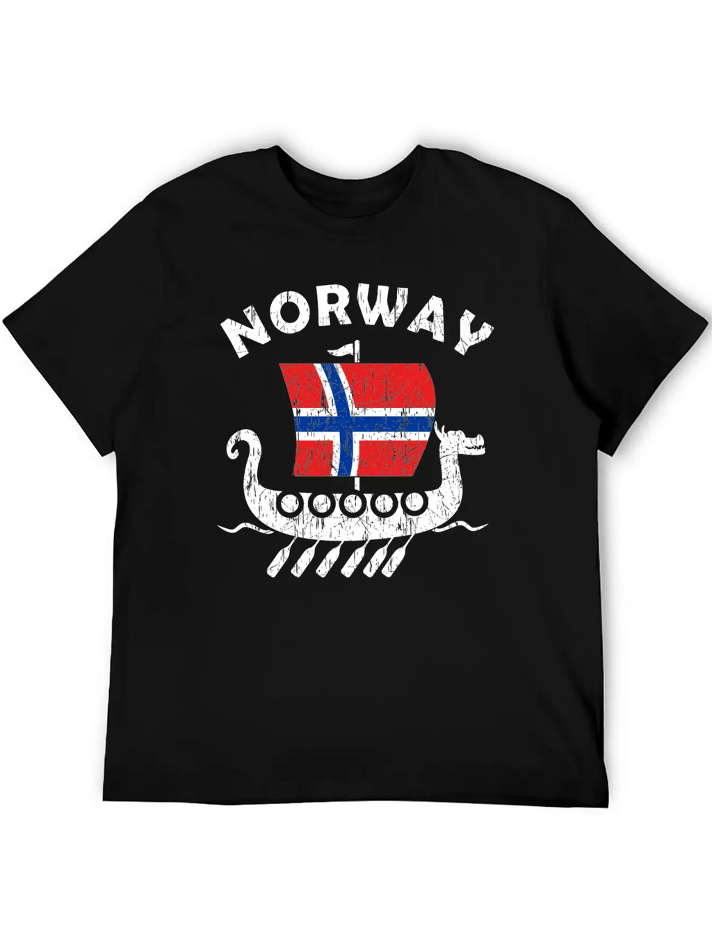 Norway Viking Ship Flag Classic Cotton Tee – Unisex Comfort For Any Season