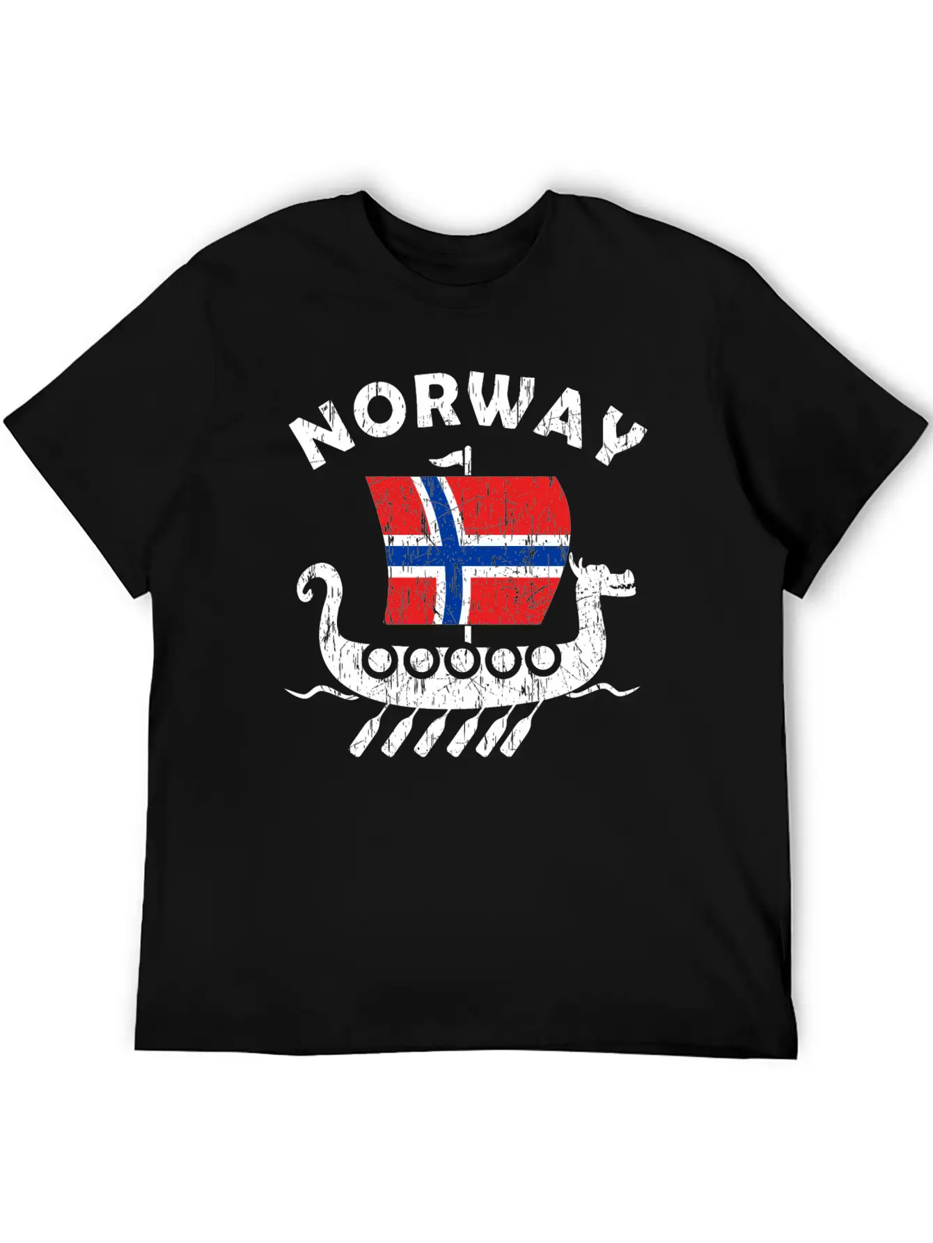 Norway Viking Ship Flag Classic Cotton Tee – Unisex Comfort For Any Season