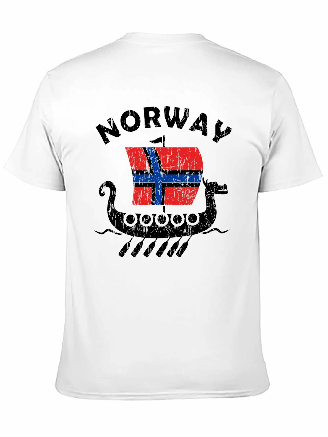 Norway Viking Ship Flag Classic Cotton Tee – Unisex Comfort For Any Season