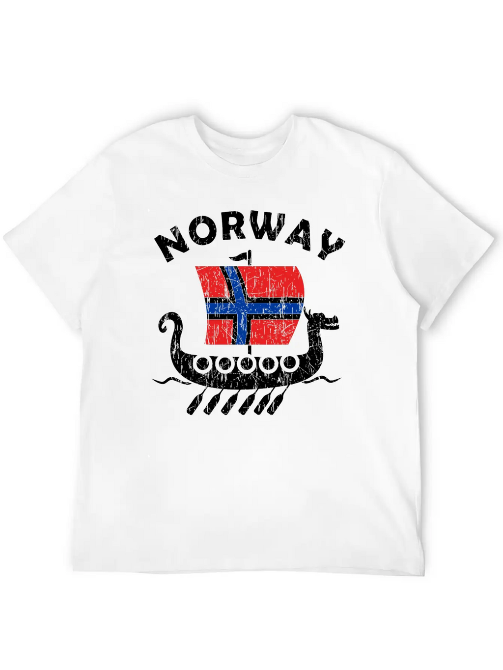 Norway Viking Ship Flag Classic Cotton Tee – Unisex Comfort For Any Season