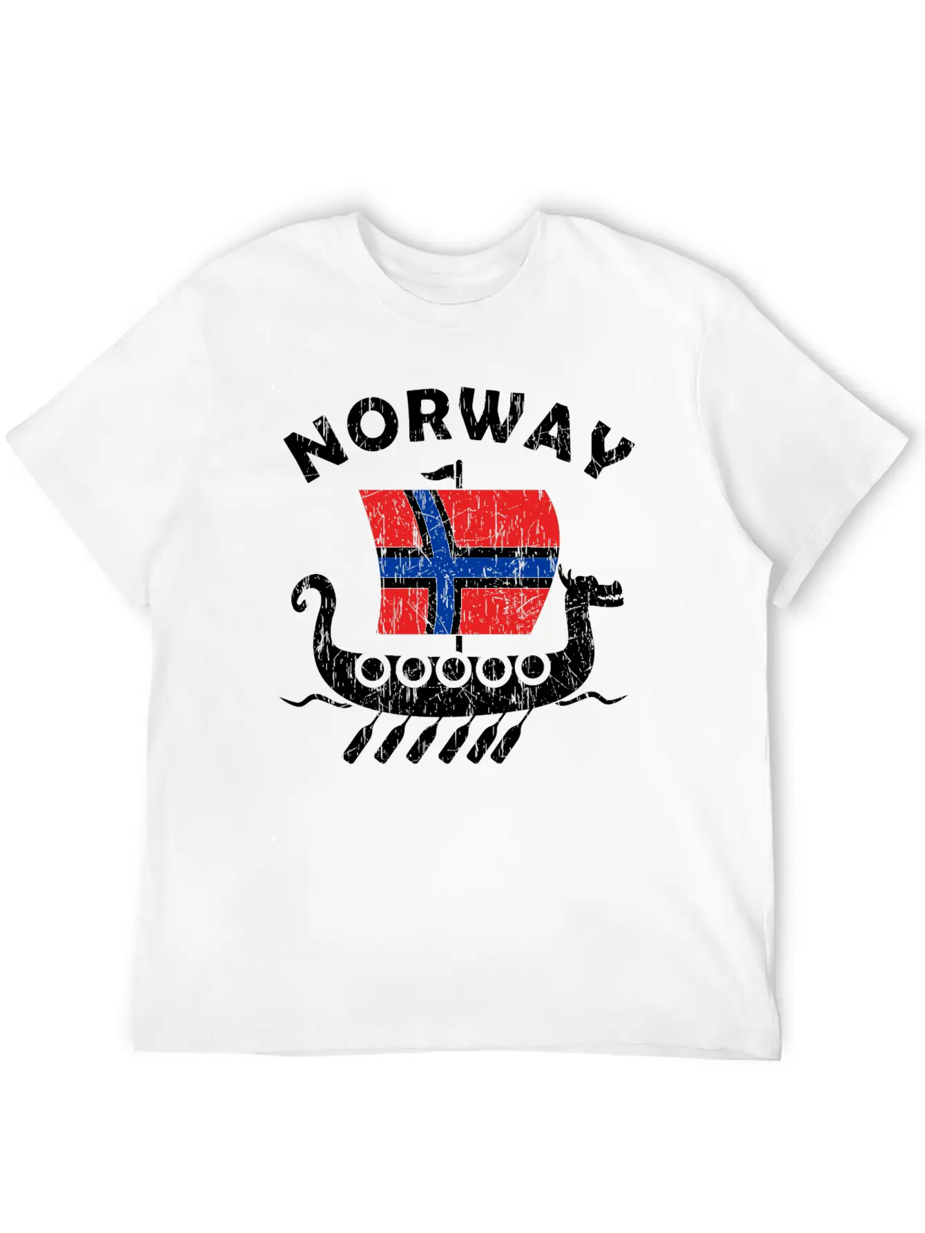 Norway Viking Ship Flag Classic Cotton Tee – Unisex Comfort For Any Season