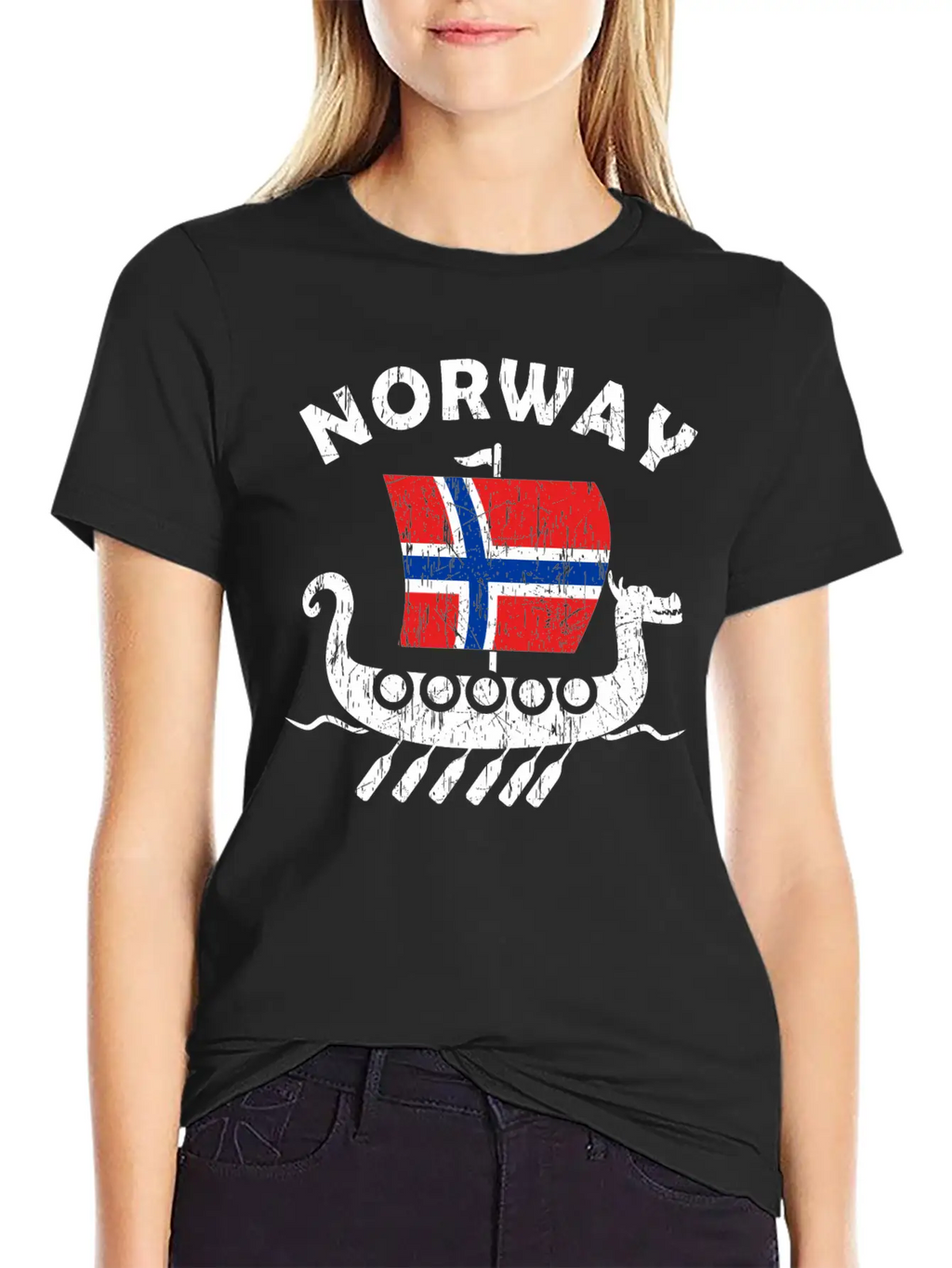 Norway Viking Ship Flag Classic Cotton Tee – Unisex Comfort For Any Season