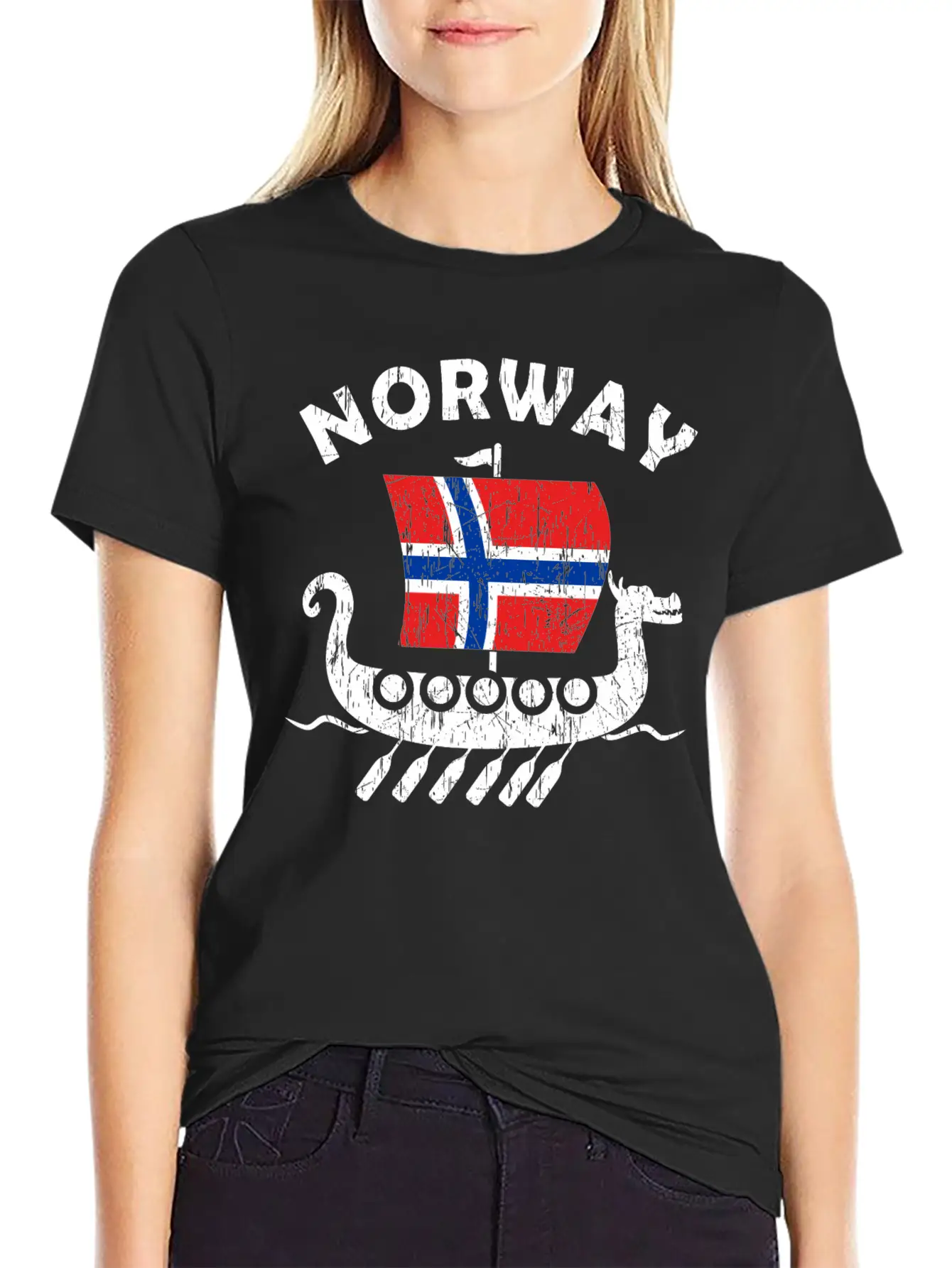 Norway Viking Ship Flag Classic Cotton Tee – Unisex Comfort For Any Season
