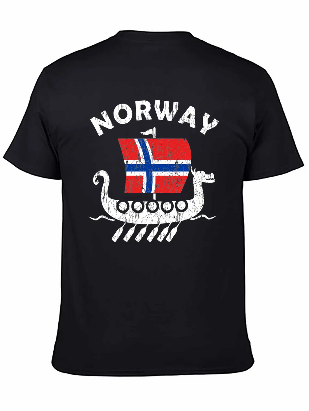 Norway Viking Ship Flag Classic Cotton Tee – Unisex Comfort For Any Season