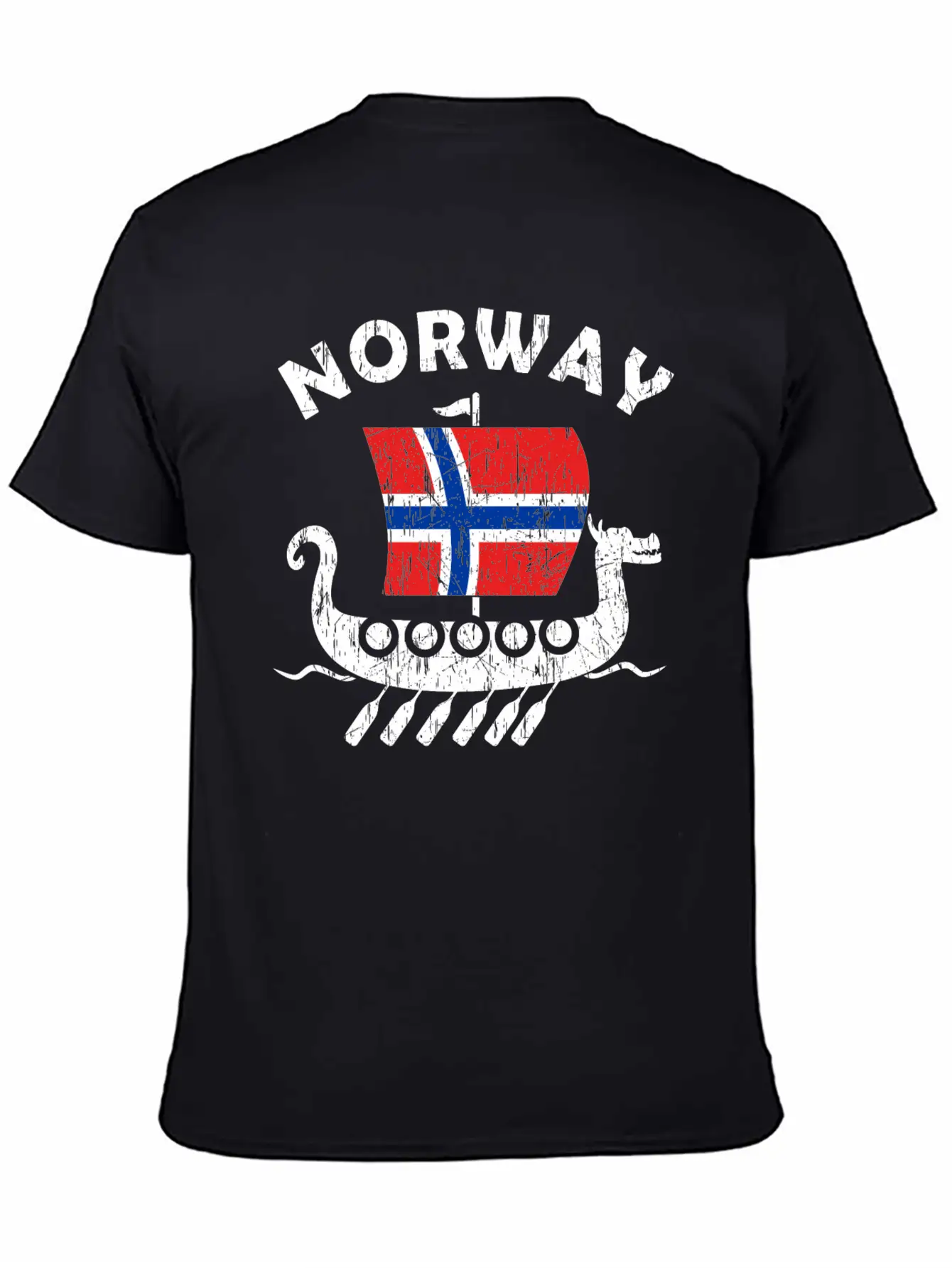 Norway Viking Ship Flag Classic Cotton Tee – Unisex Comfort For Any Season