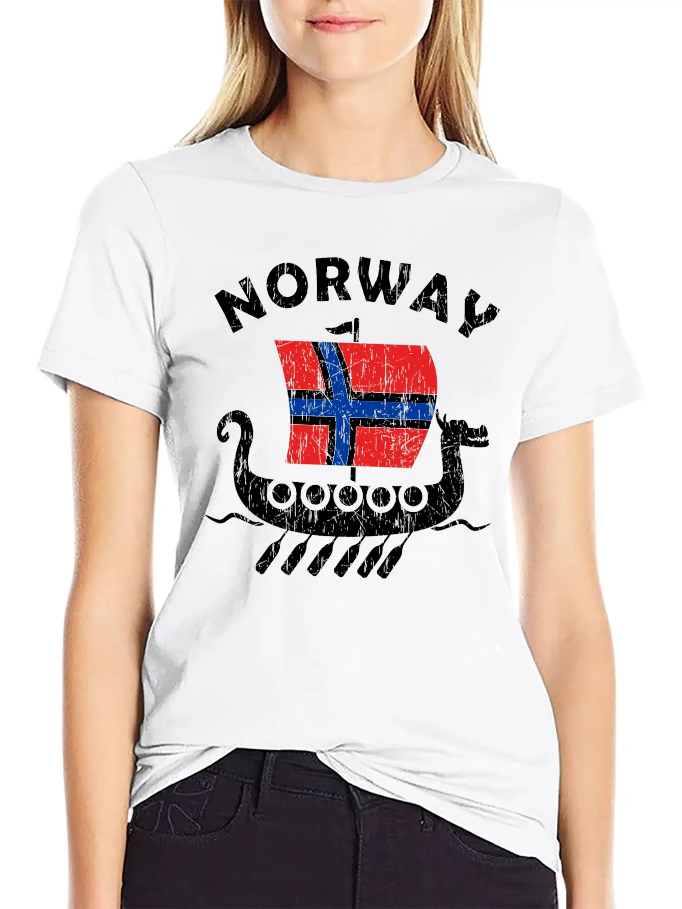Norway Viking Ship Flag Classic Cotton Tee – Unisex Comfort For Any Season