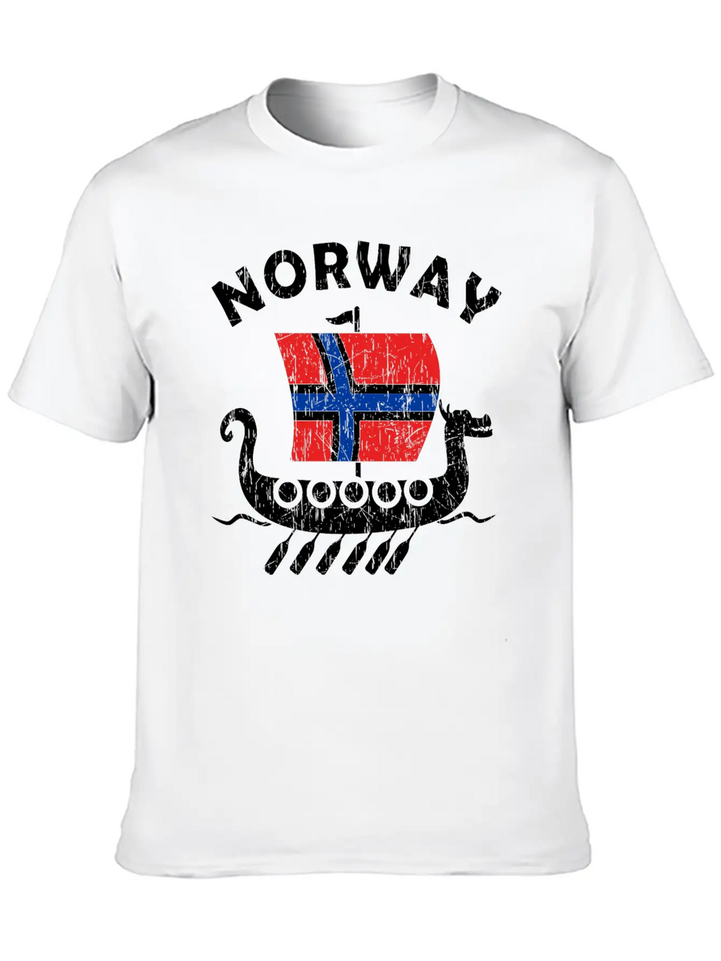Norway Viking Ship Flag Classic Cotton Tee – Unisex Comfort For Any Season