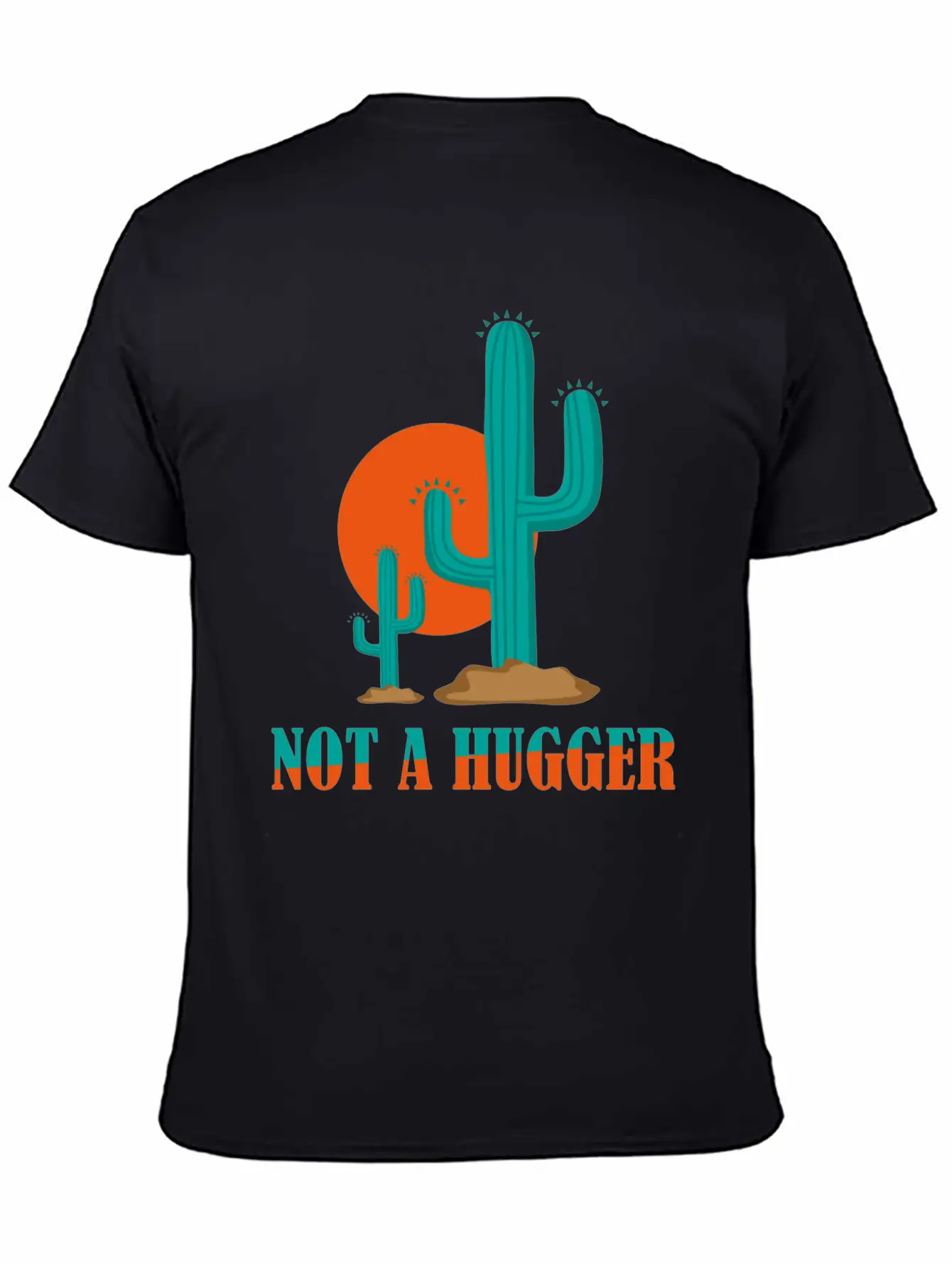 Not A Hugger Cactus Stylish Everyday T-Shirt – Unisex Basic Cotton Tee