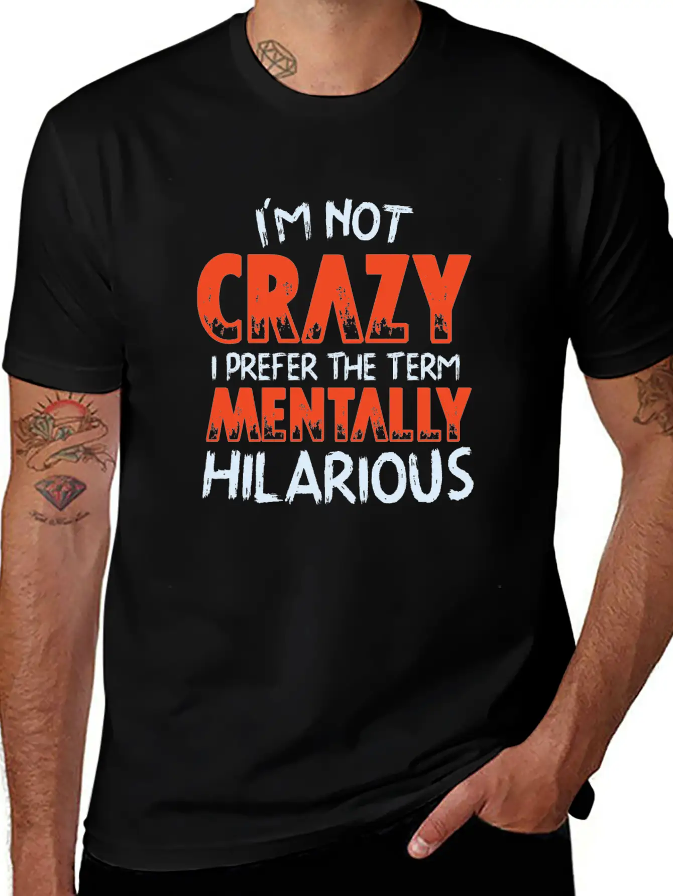Not Crazy Essential Cotton Tee For Daily Outfits – Unisex Style
