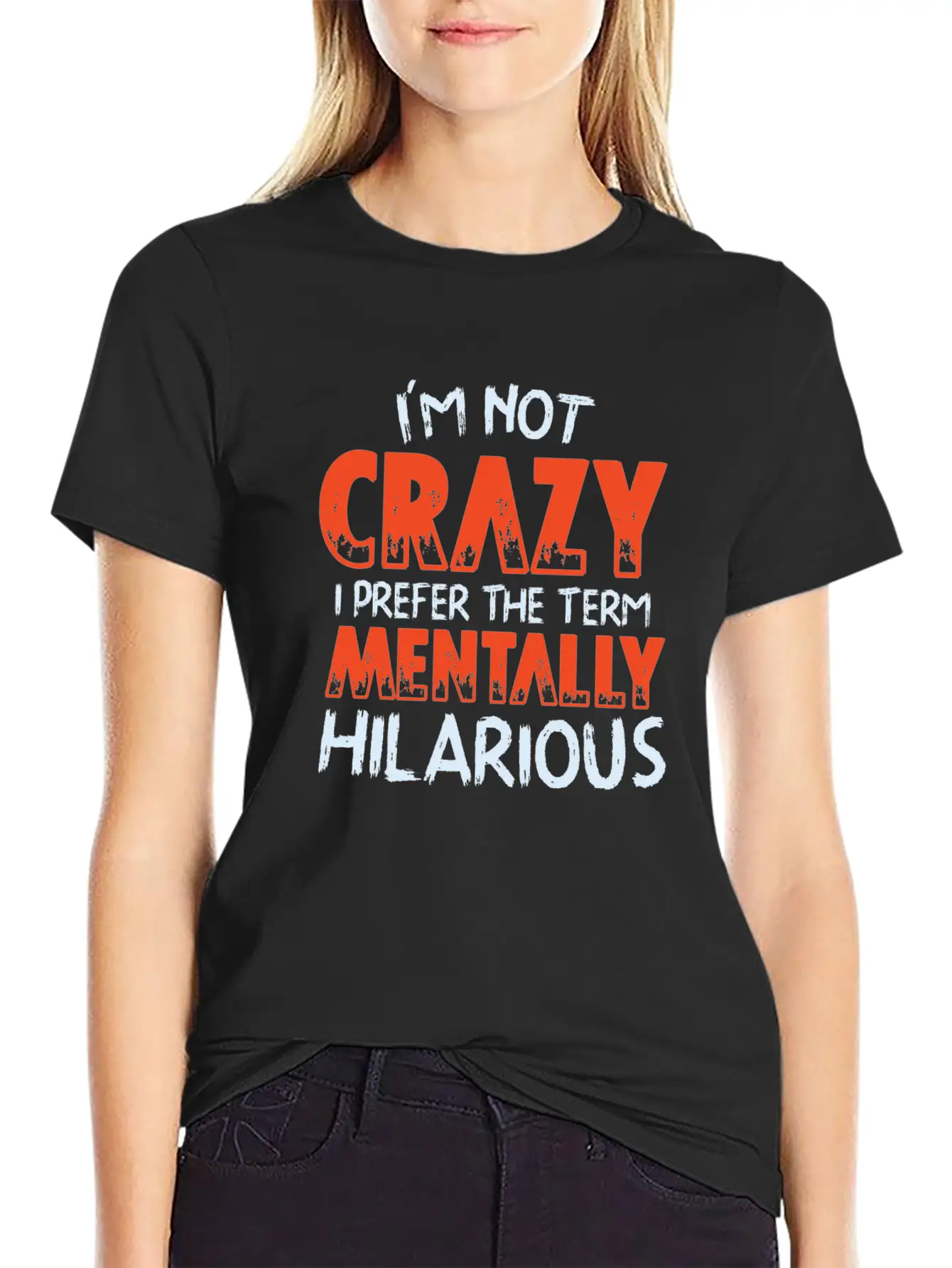 Not Crazy Essential Cotton Tee For Daily Outfits – Unisex Style