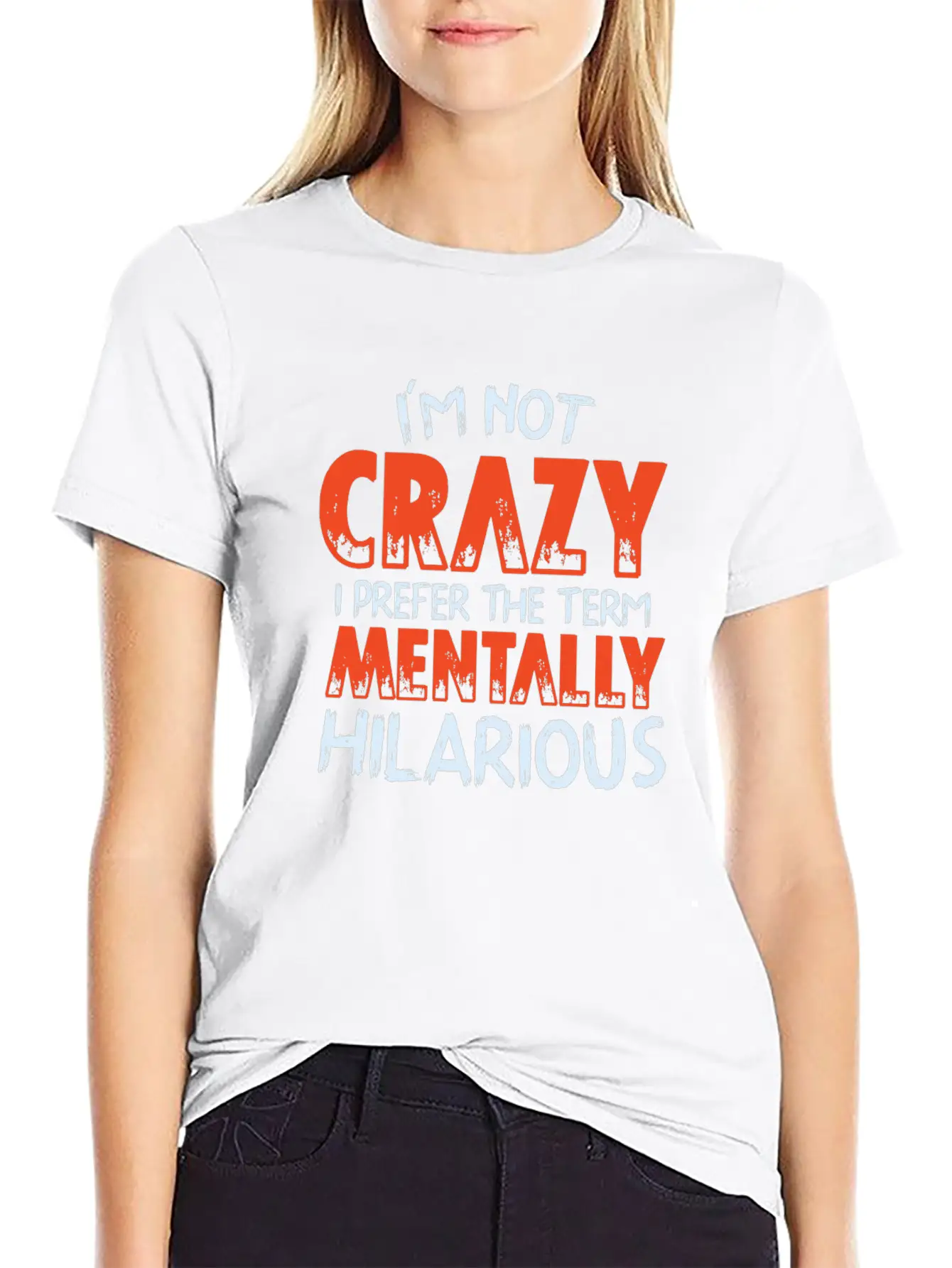 Not Crazy Essential Cotton Tee For Daily Outfits – Unisex Style