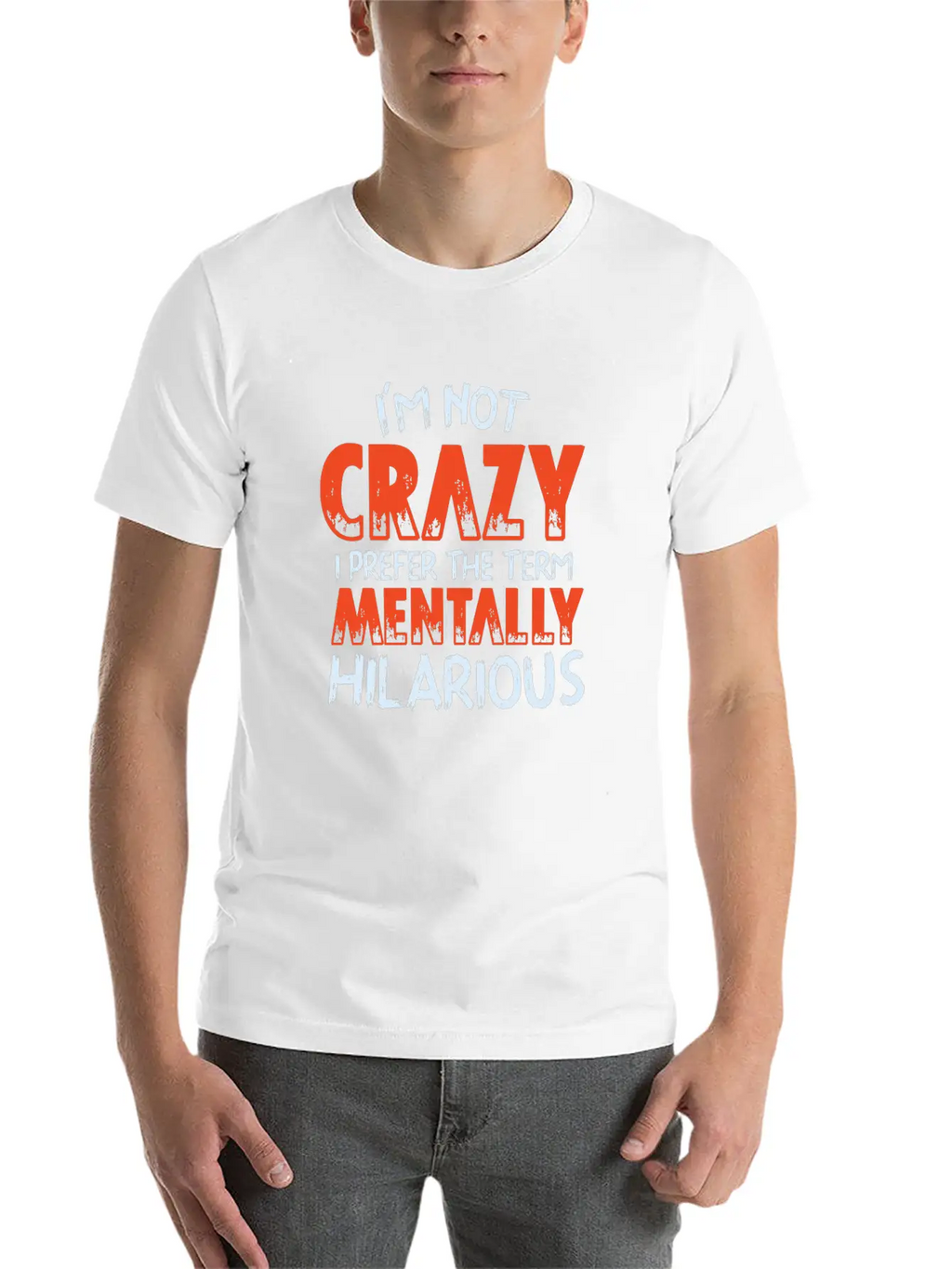 Not Crazy Essential Cotton Tee For Daily Outfits – Unisex Style