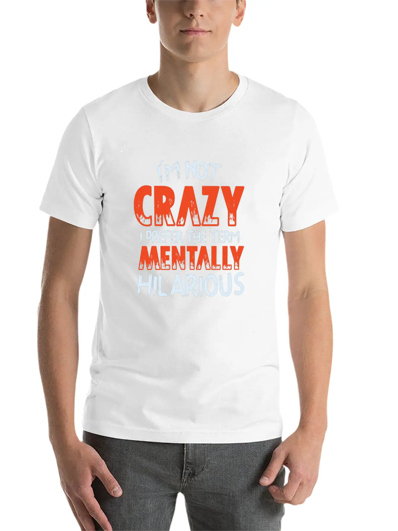 Not Crazy Essential Cotton Tee For Daily Outfits – Unisex Style