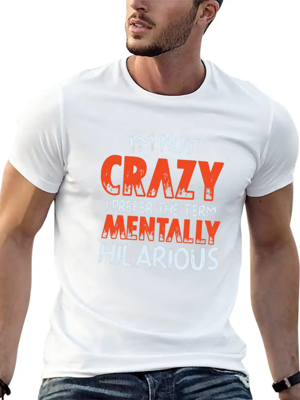 Not Crazy Essential Cotton Tee For Daily Outfits – Unisex Style