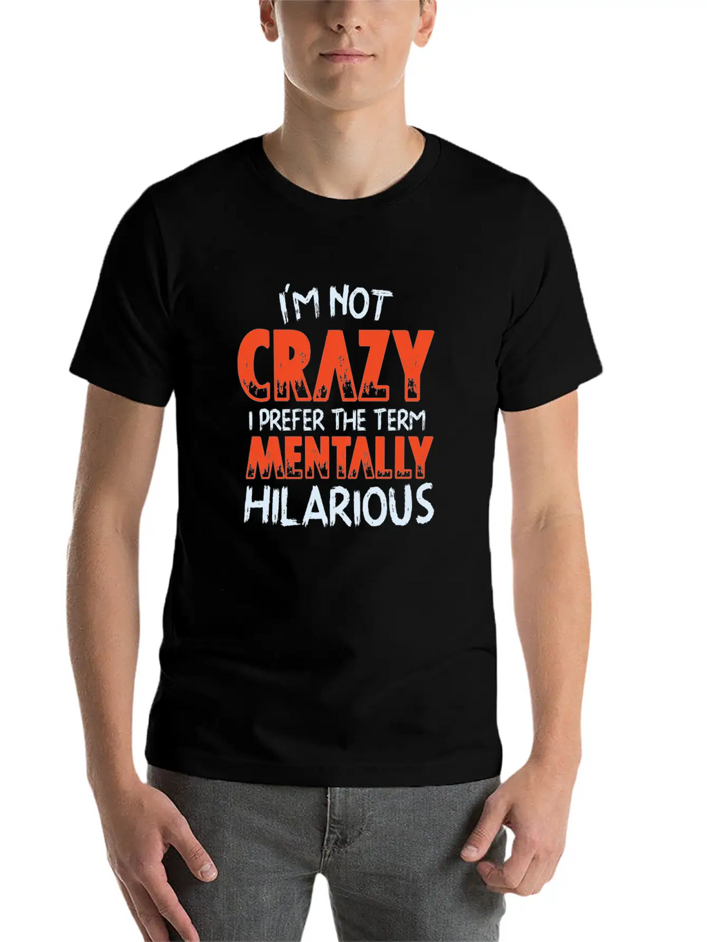 Not Crazy Essential Cotton Tee For Daily Outfits – Unisex Style