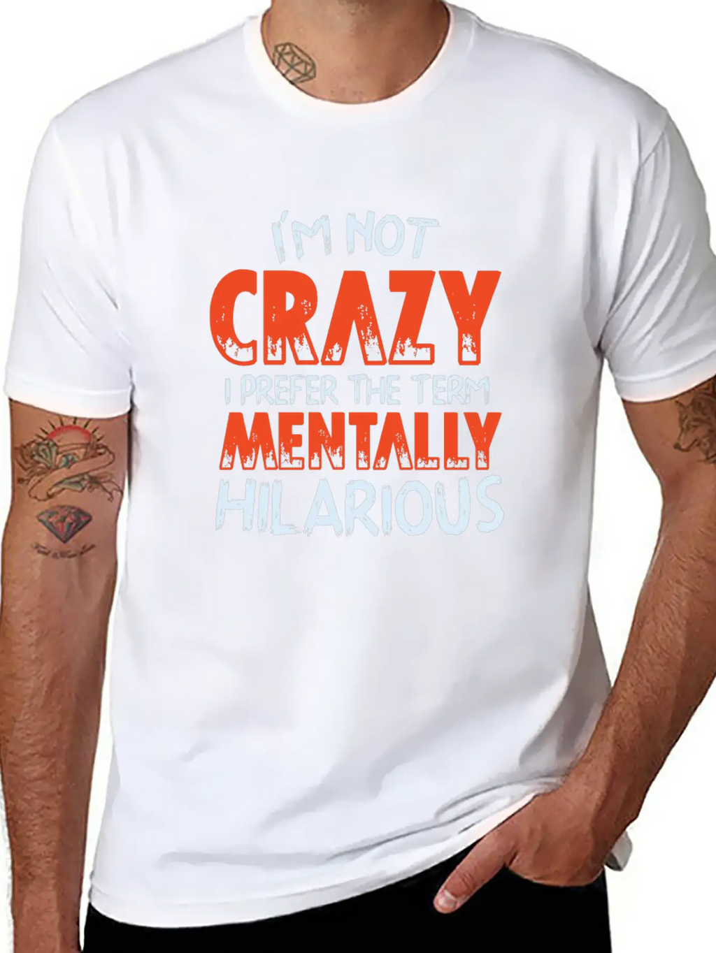 Not Crazy Essential Cotton Tee For Daily Outfits – Unisex Style