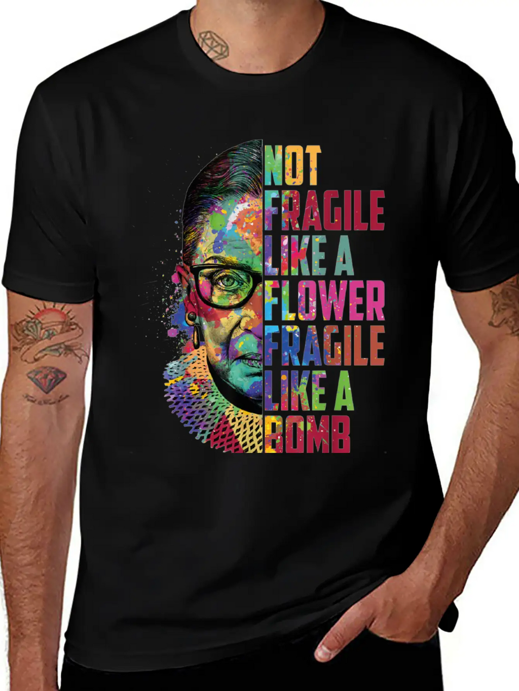 Not Fragile Like A Flower Fragile Like A Bomb Classic Cotton Tee – Unisex Comfort For Any Season