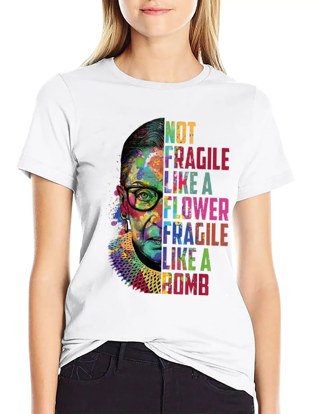 Not Fragile Like A Flower Fragile Like A Bomb Classic Cotton Tee – Unisex Comfort For Any Season
