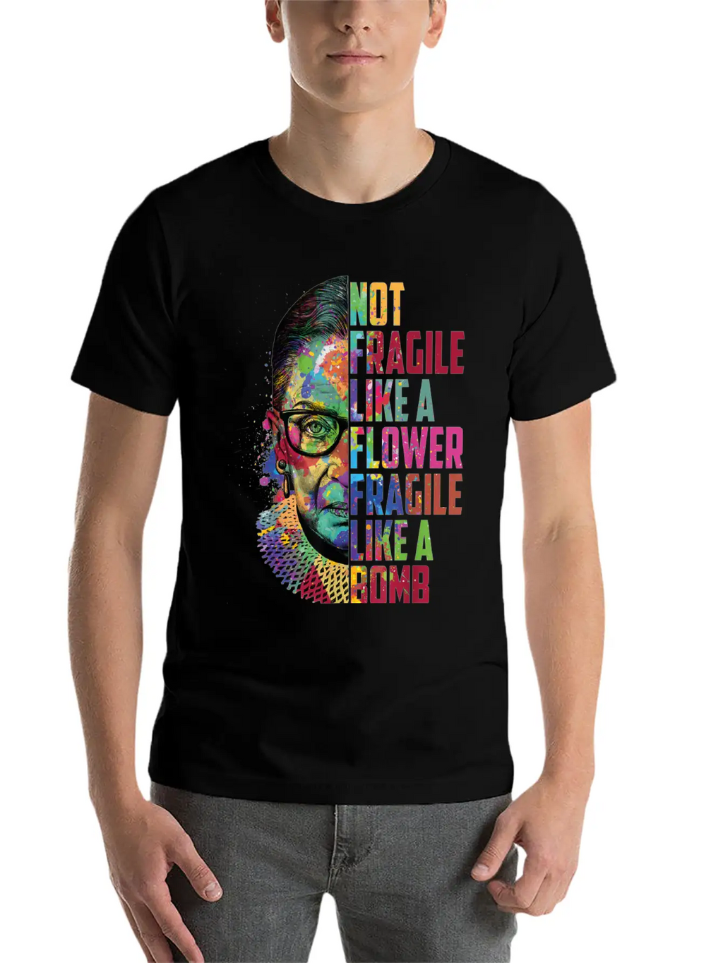 Not Fragile Like A Flower Fragile Like A Bomb Classic Cotton Tee – Unisex Comfort For Any Season