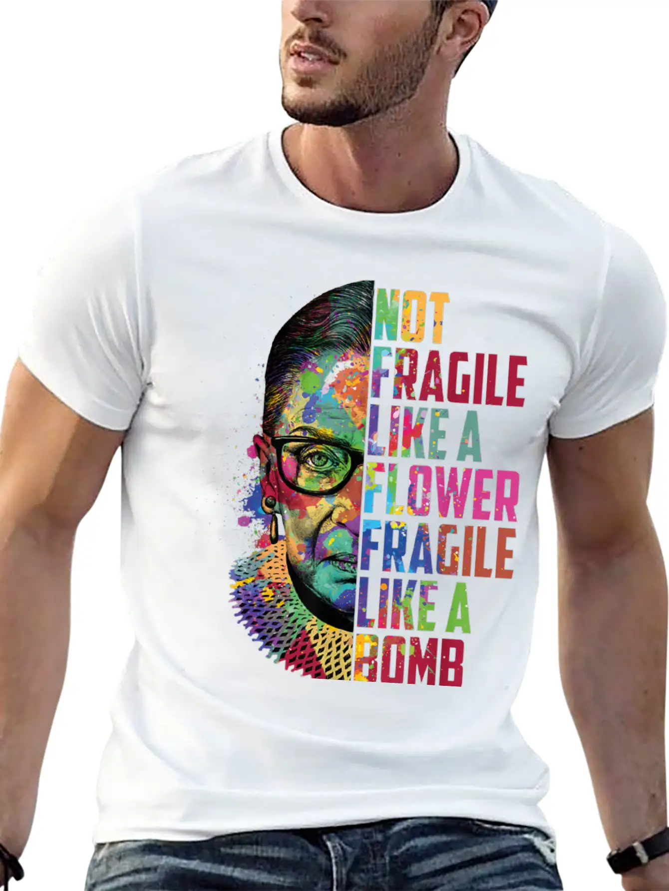 Not Fragile Like A Flower Fragile Like A Bomb Classic Cotton Tee – Unisex Comfort For Any Season