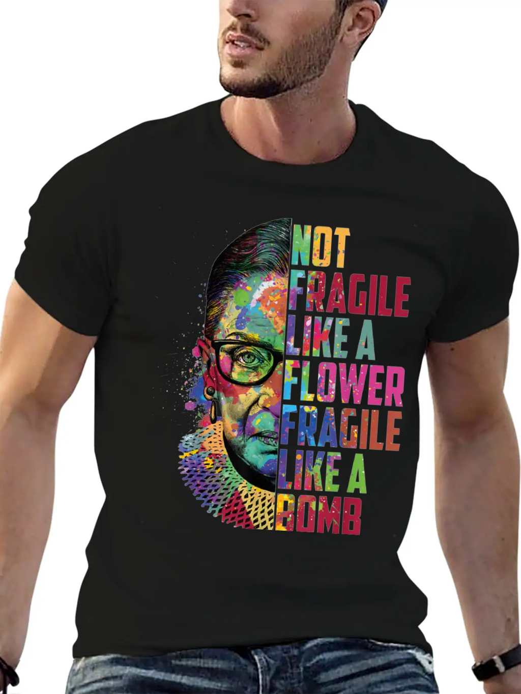 Not Fragile Like A Flower Fragile Like A Bomb Classic Cotton Tee – Unisex Comfort For Any Season
