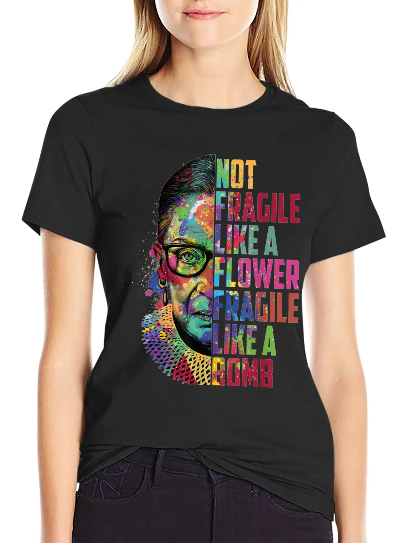 Not Fragile Like A Flower Fragile Like A Bomb Classic Cotton Tee – Unisex Comfort For Any Season