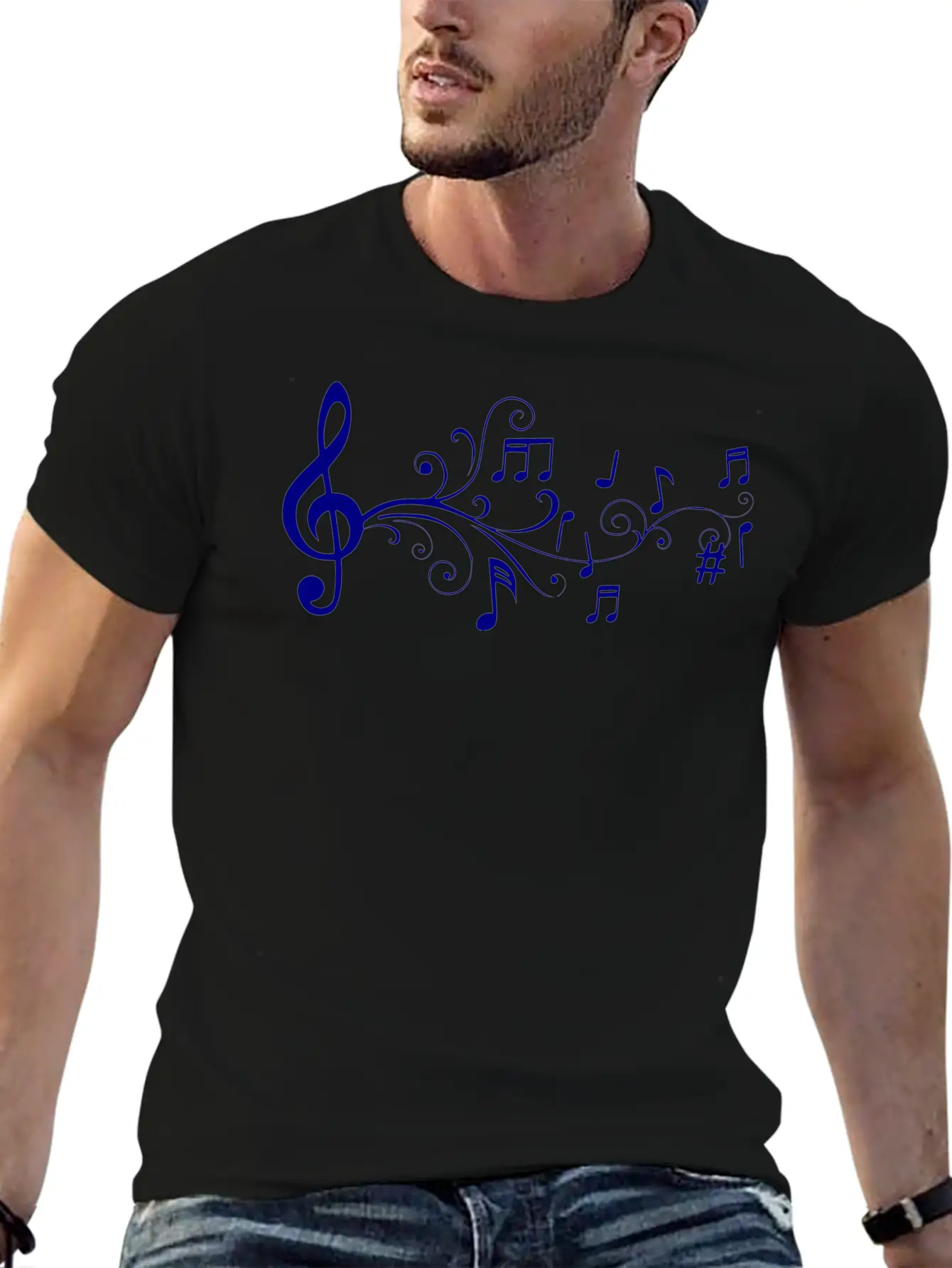 Notas Musicales Stylish Everyday T-Shirt – Unisex Basic Cotton Tee