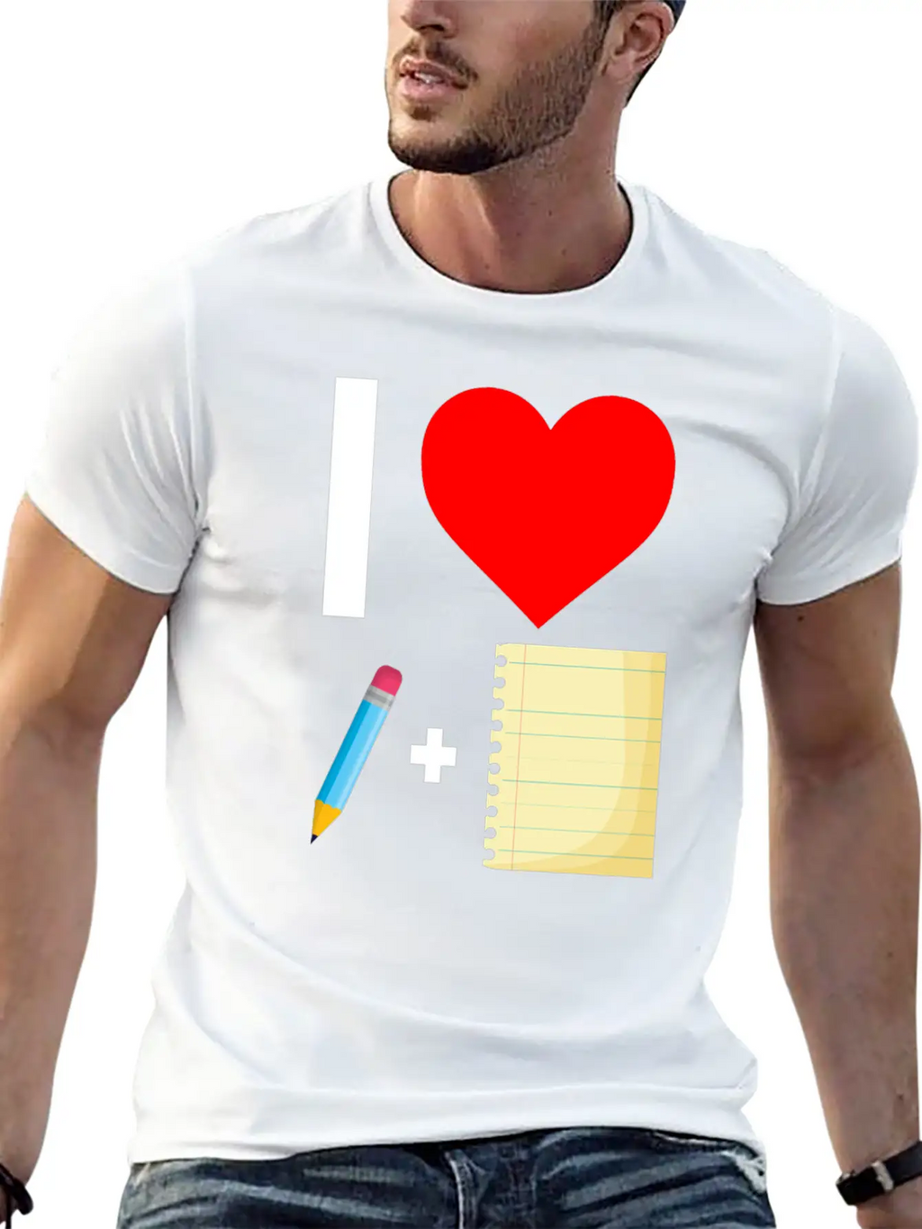Notebook Write Author Basic Graphic T-Shirt – Daily Comfort In Soft Cotton