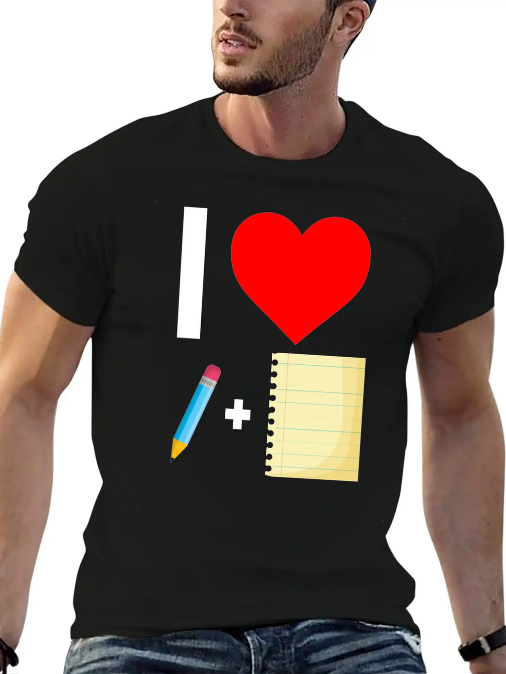 Notebook Write Author Basic Graphic T-Shirt – Daily Comfort In Soft Cotton
