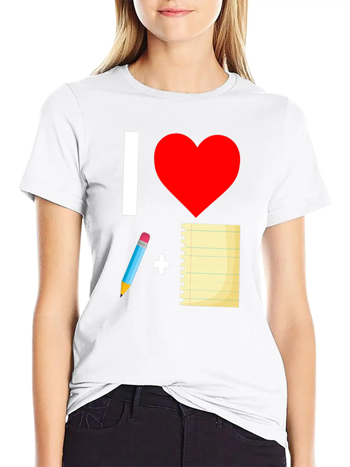 Notebook Write Author Basic Graphic T-Shirt – Daily Comfort In Soft Cotton