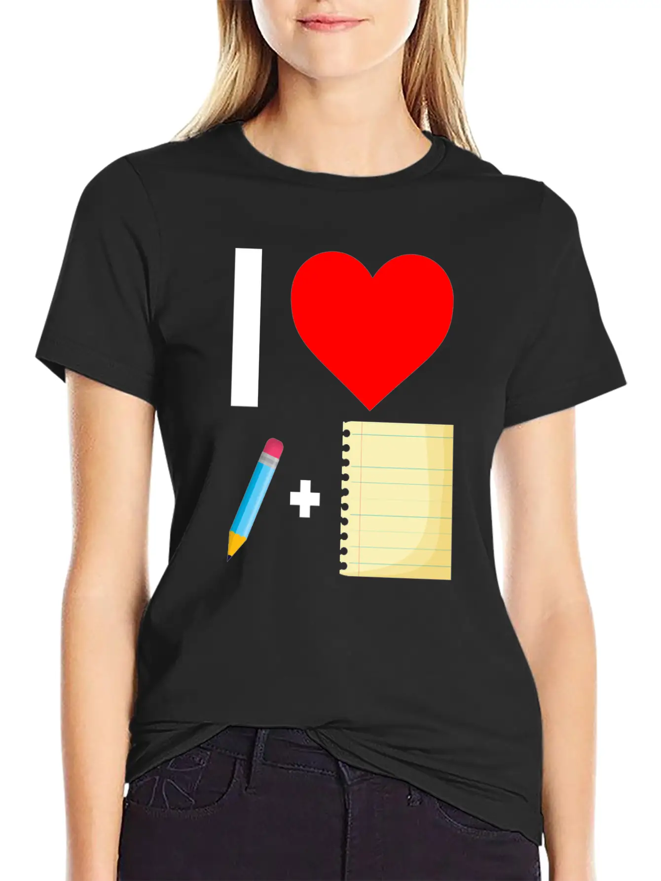 Notebook Write Author Basic Graphic T-Shirt – Daily Comfort In Soft Cotton