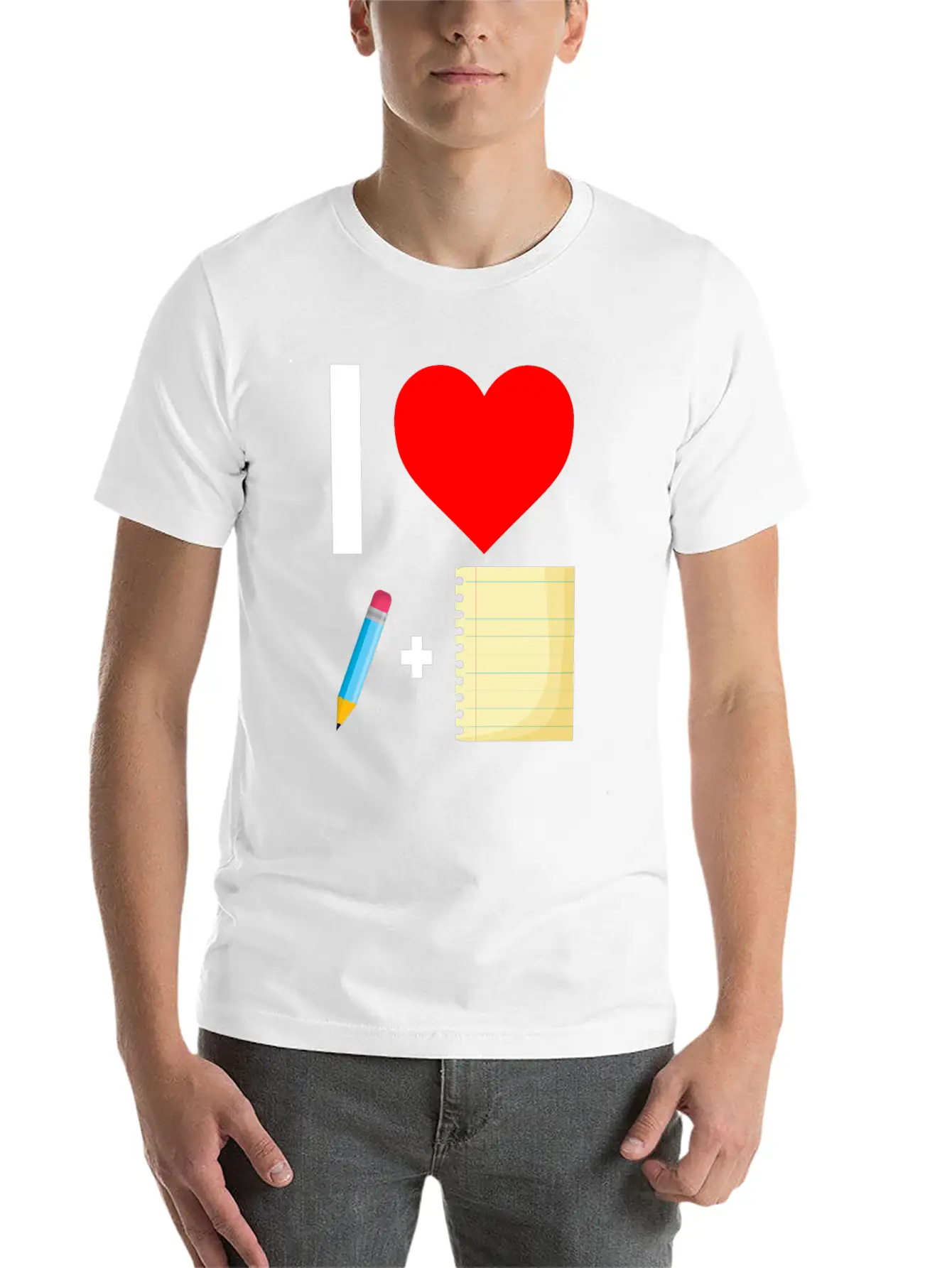 Notebook Write Author Basic Graphic T-Shirt – Daily Comfort In Soft Cotton