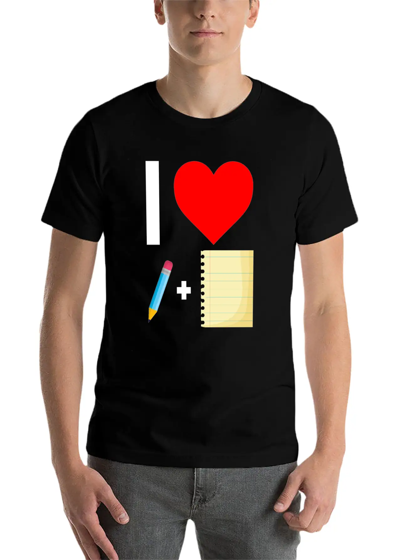 Notebook Write Author Basic Graphic T-Shirt – Daily Comfort In Soft Cotton