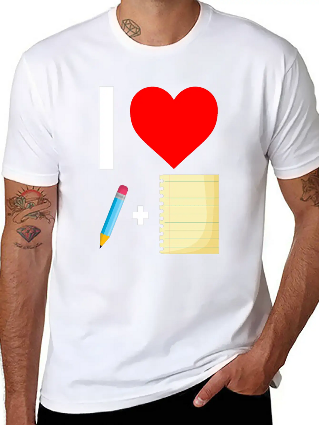 Notebook Write Author Basic Graphic T-Shirt – Daily Comfort In Soft Cotton