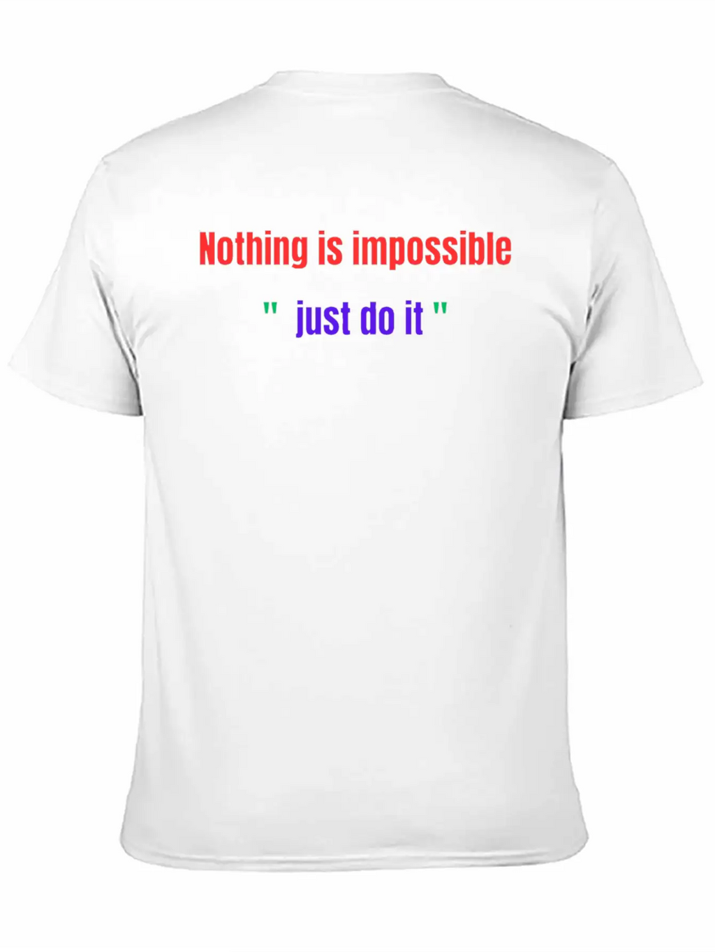 Nothing Is Impossible JUST DO IT Basic Graphic T-Shirt – Daily Comfort In Soft Cotton