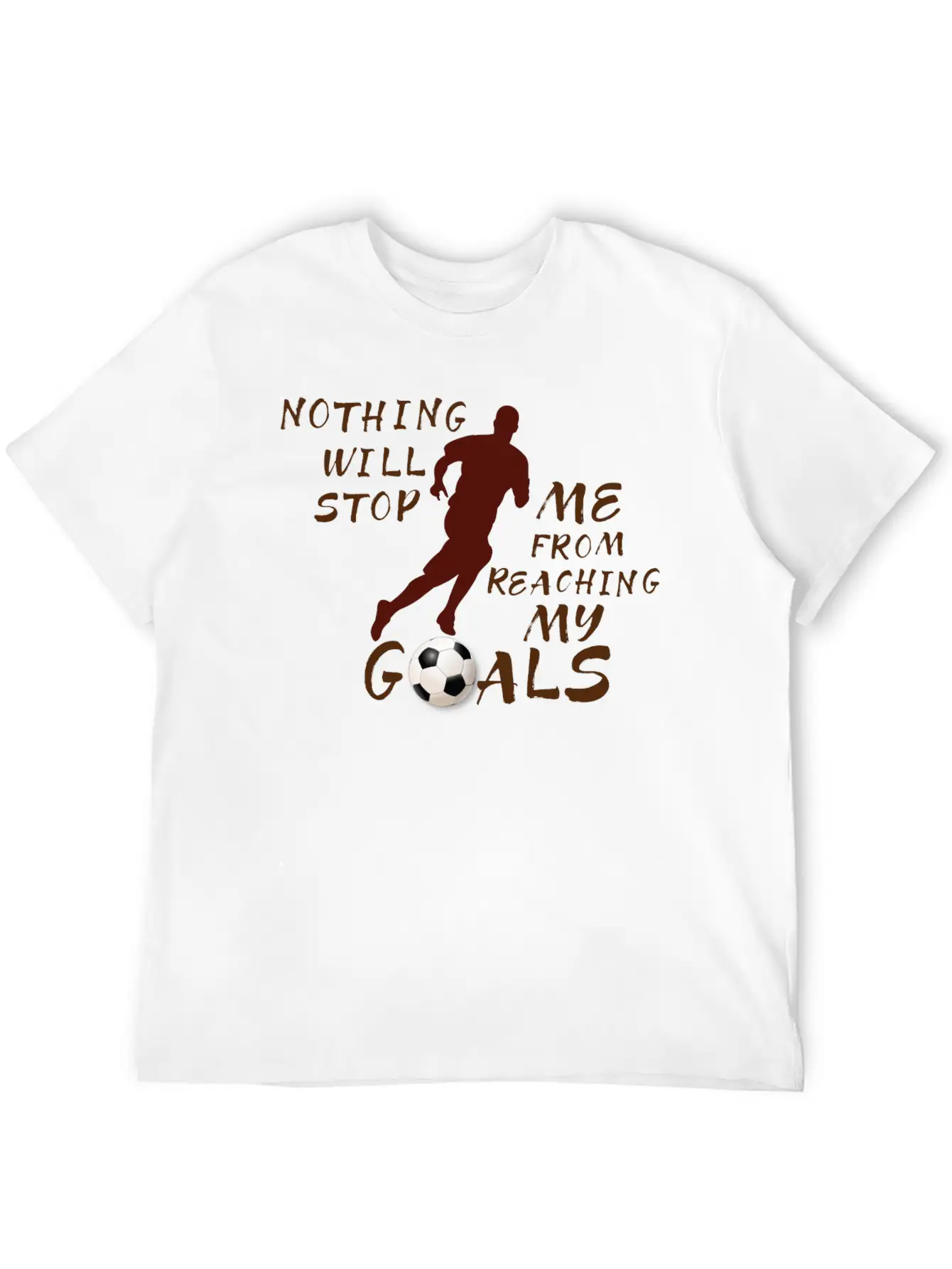 Nothing Will Stop Me Football T-Shirt Stylish Everyday T-Shirt – Unisex Basic Cotton Tee