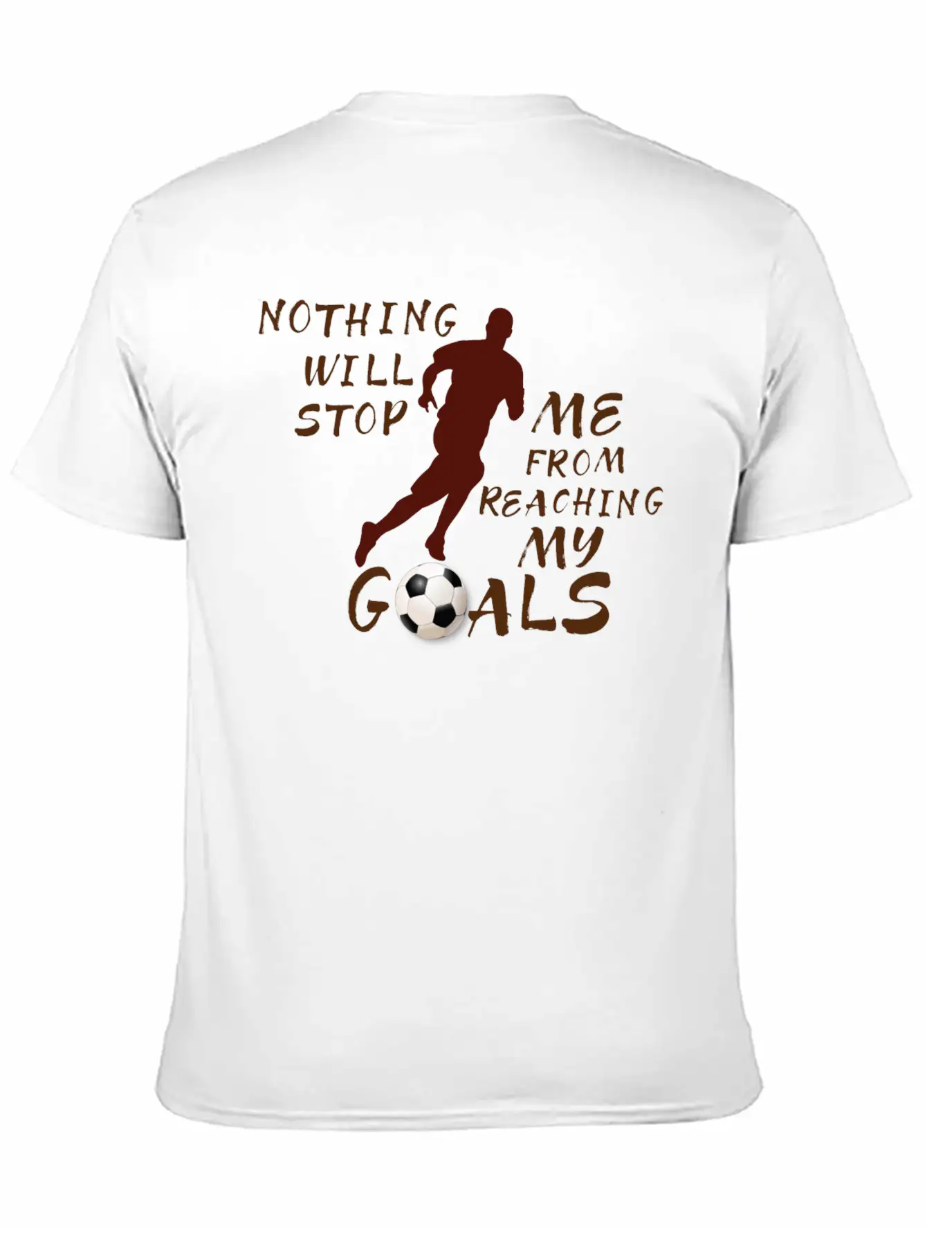 Nothing Will Stop Me Football T-Shirt Stylish Everyday T-Shirt – Unisex Basic Cotton Tee